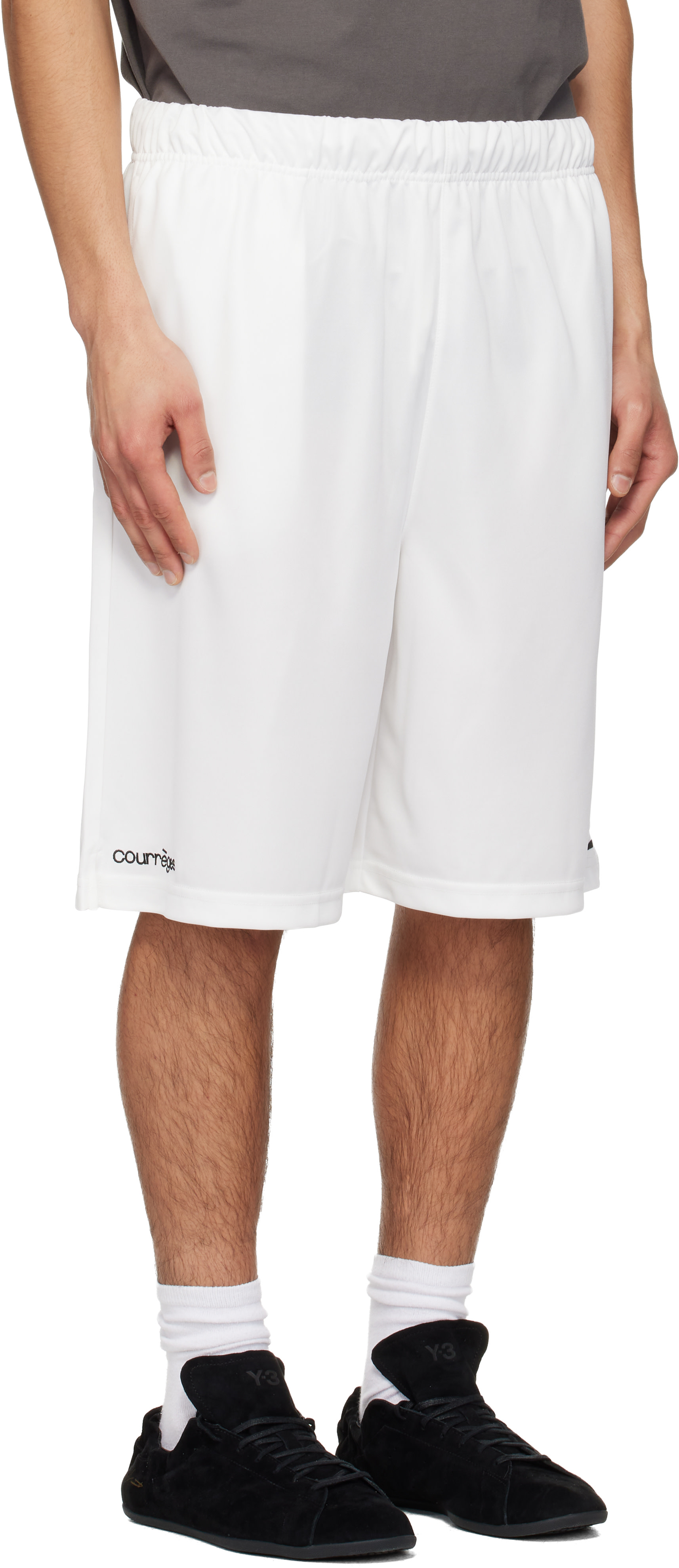 Courrèges - Short de sport blanc