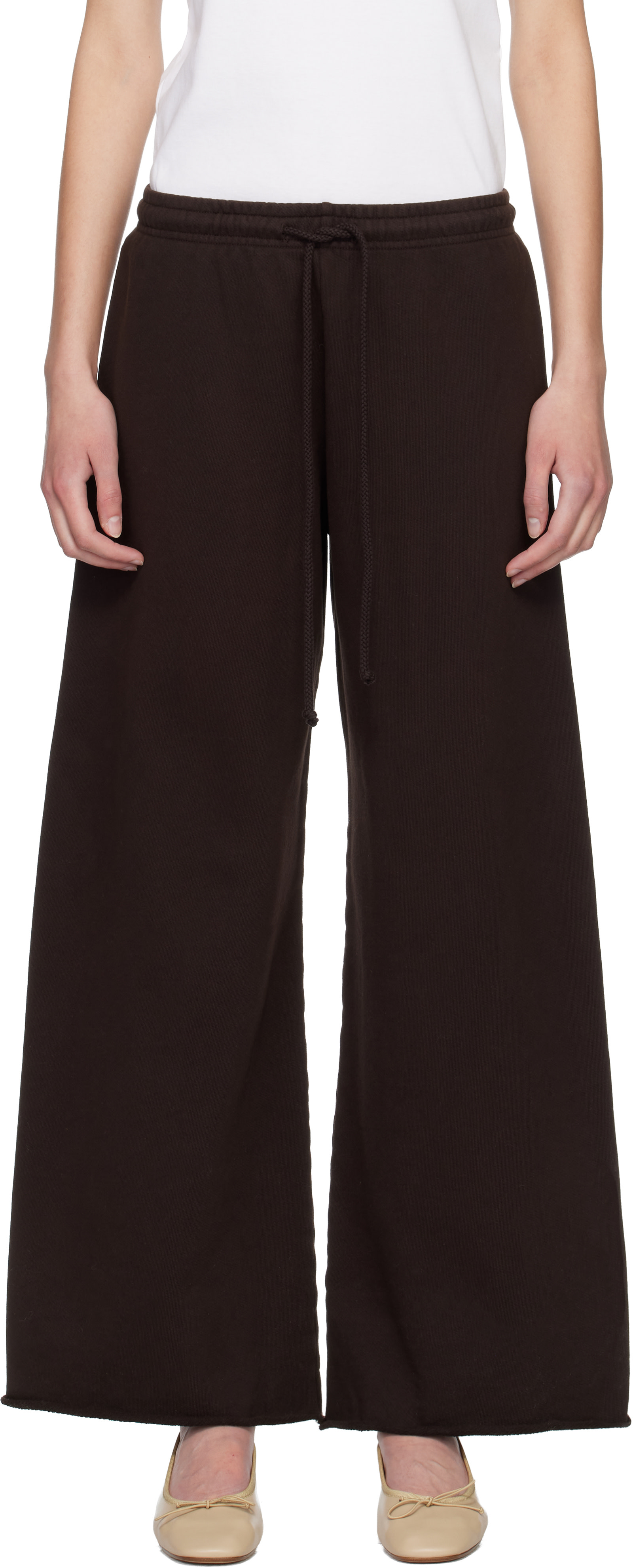 B.T.S.J. LESMILS（レスミルズ）ロングパンツ LESET: Brown Jamie Wide Leg Lounge Pants | SSENSE
