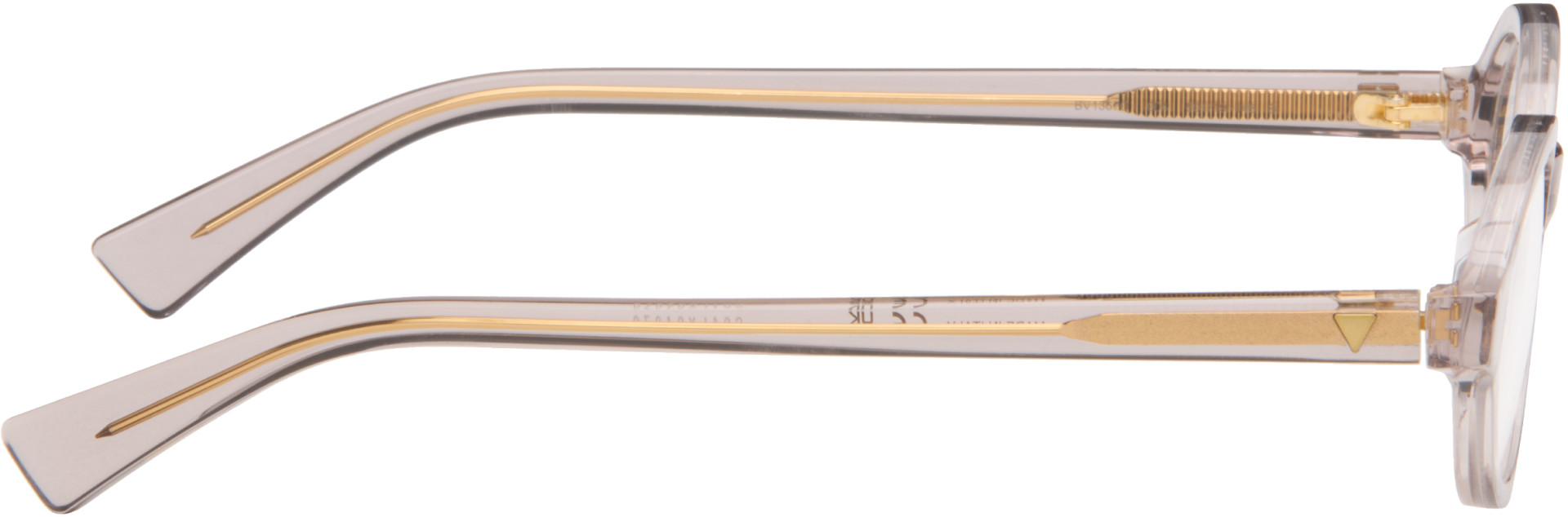 Bottega Veneta - Gray Triangle Stud Logo Glasses