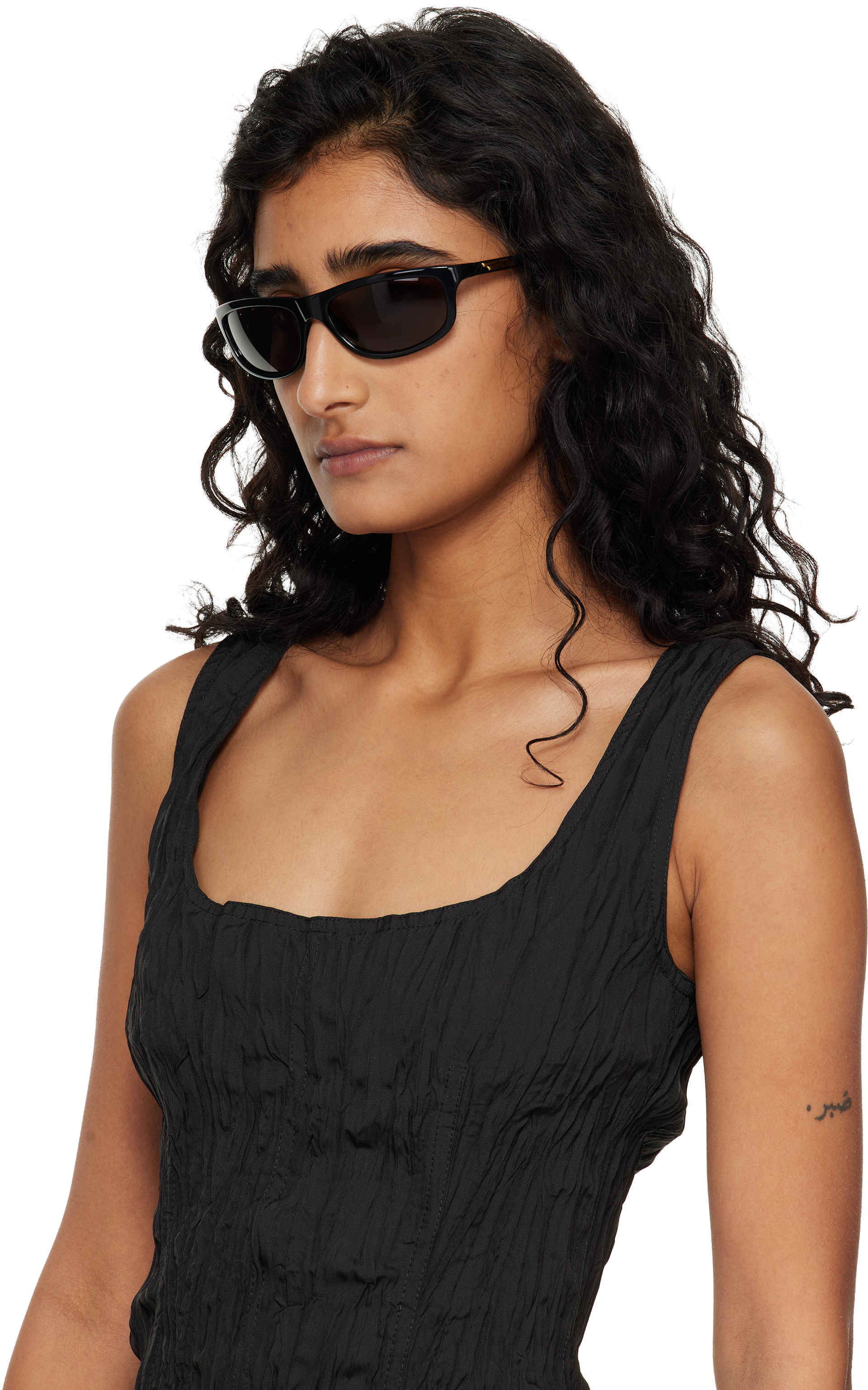 Bottega Veneta - ブラック Squared スクエアサングラス