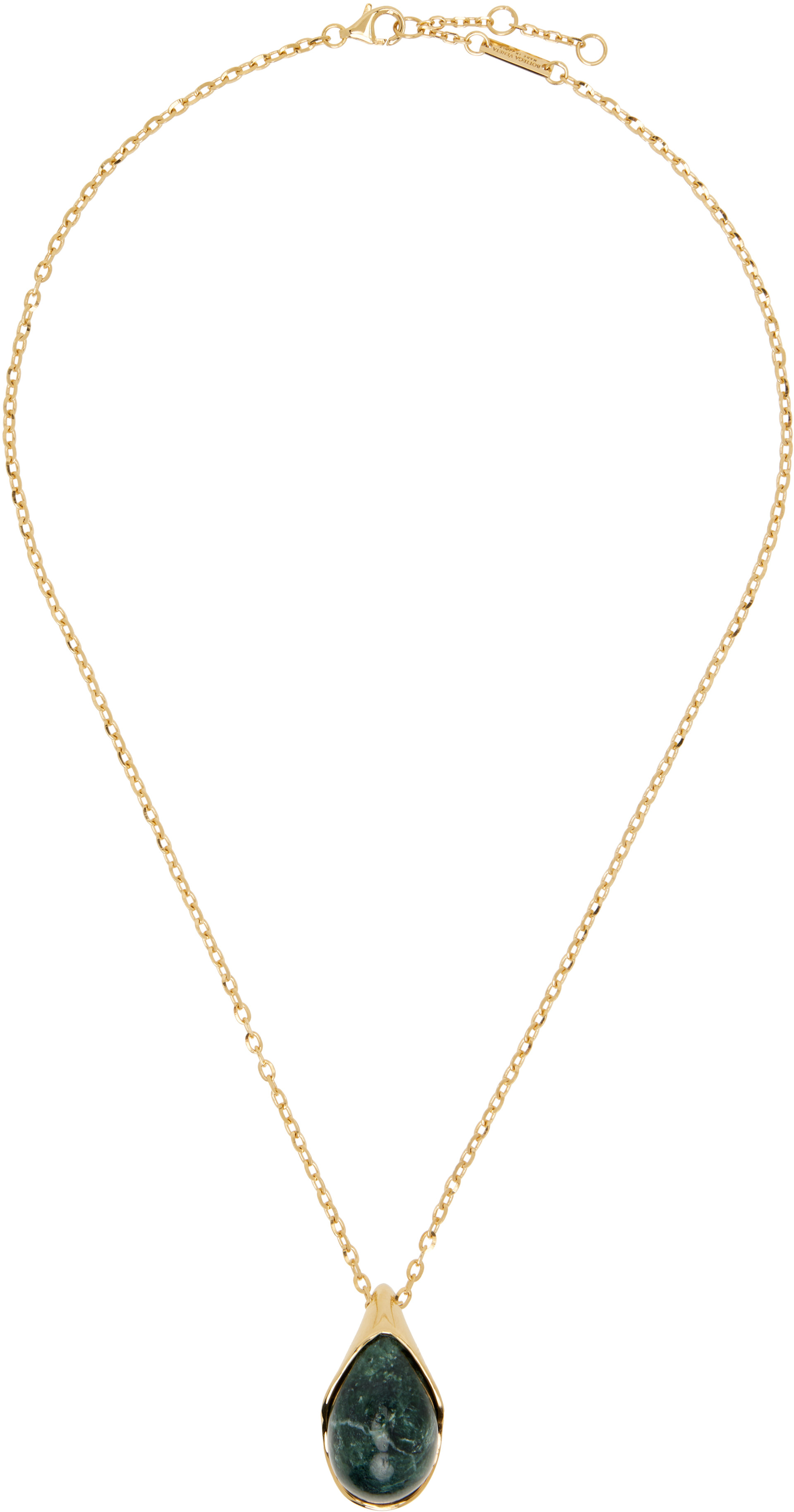 BOTTEGA VENETA ストーンネックレス Bottega Veneta: Drop Marble Pendant Necklace | SSENSE