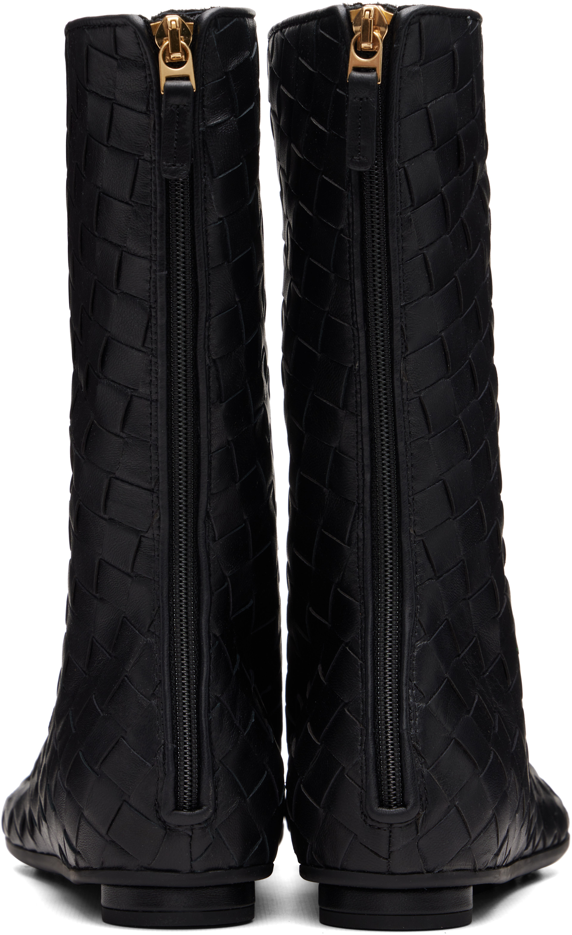 Bottega Veneta: Black Anatomic Boots | SSENSE