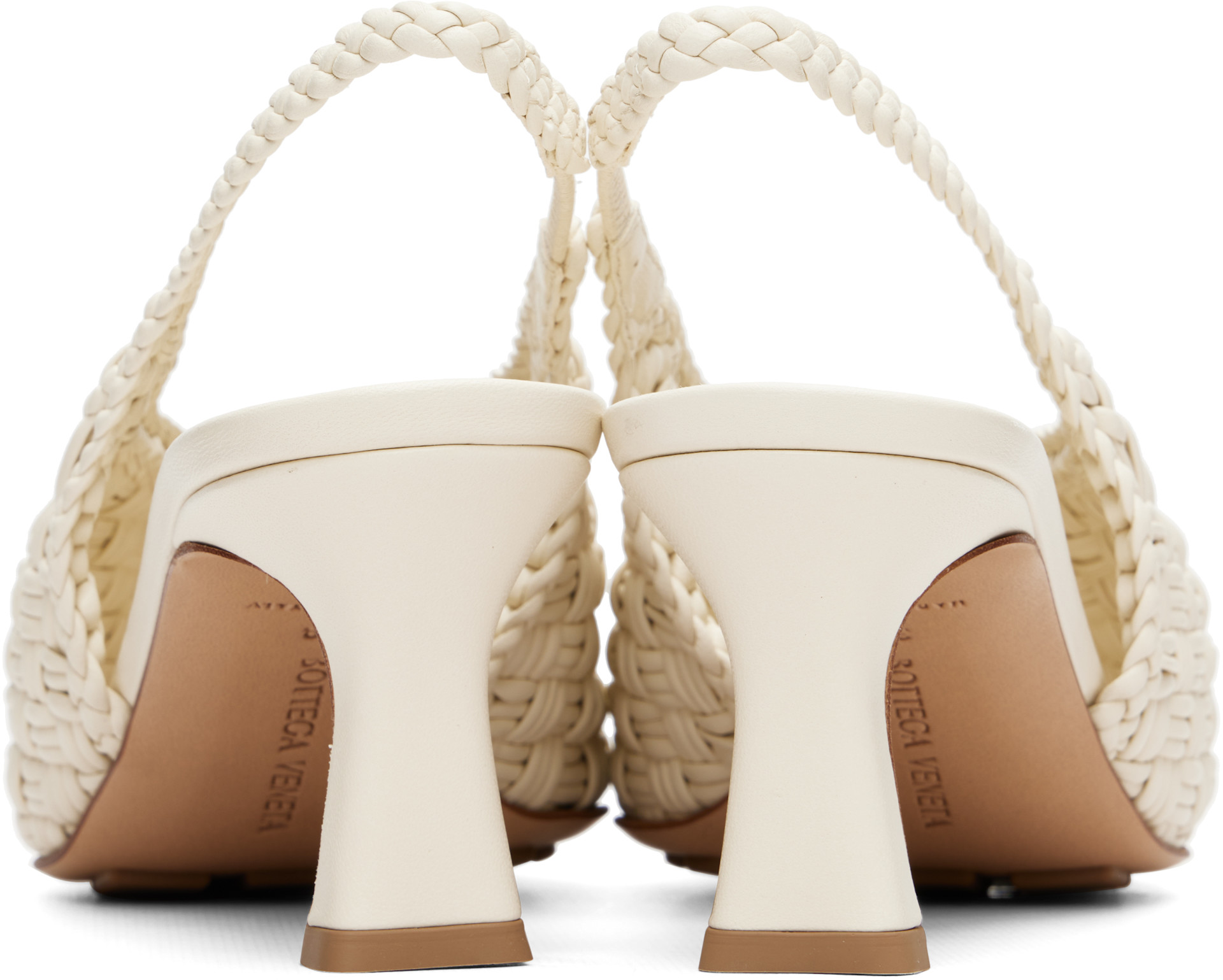 Bottega Veneta - Chaussures à talon Sofia blanc cassé