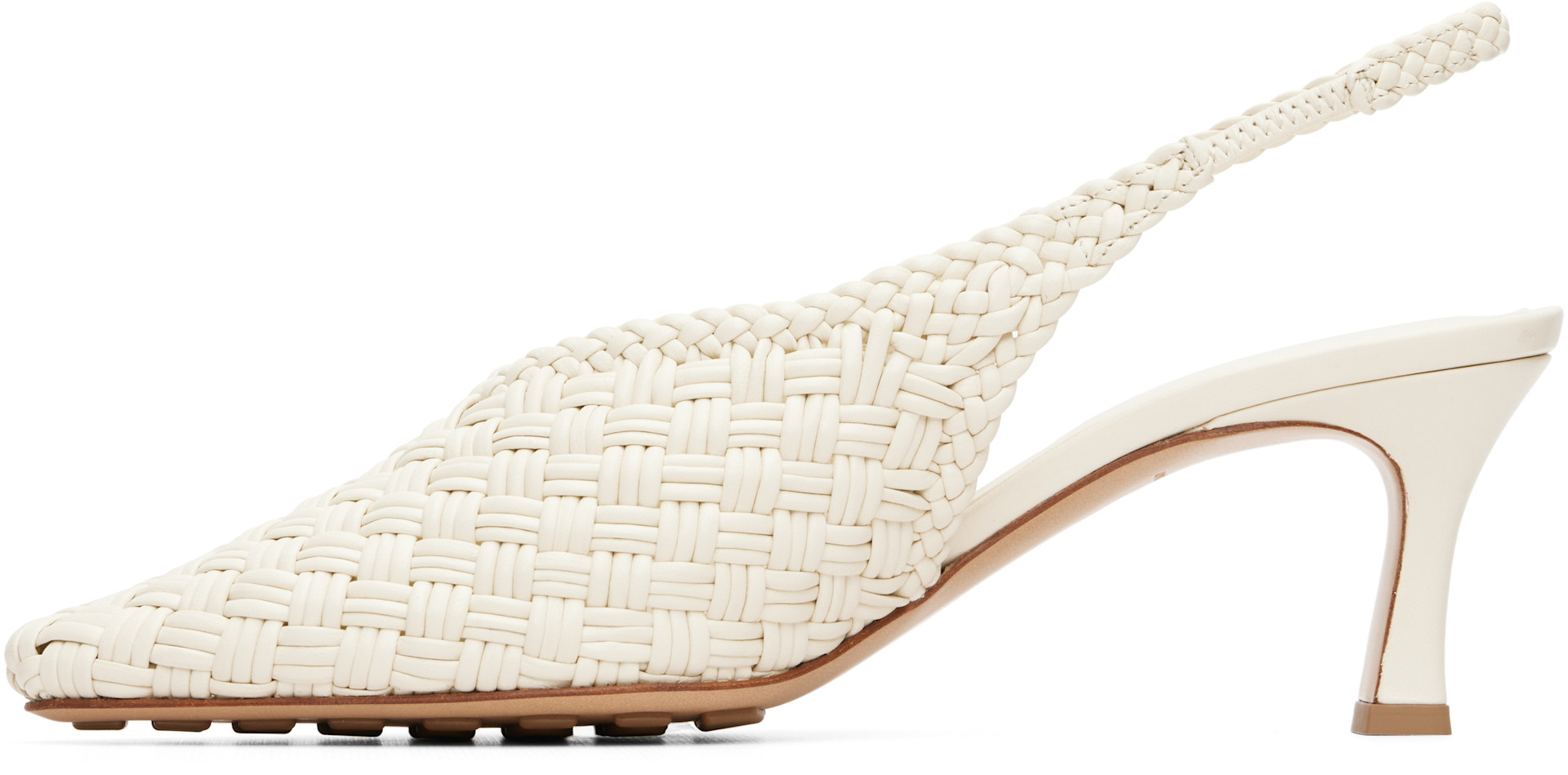Bottega Veneta - Chaussures à talon Sofia blanc cassé