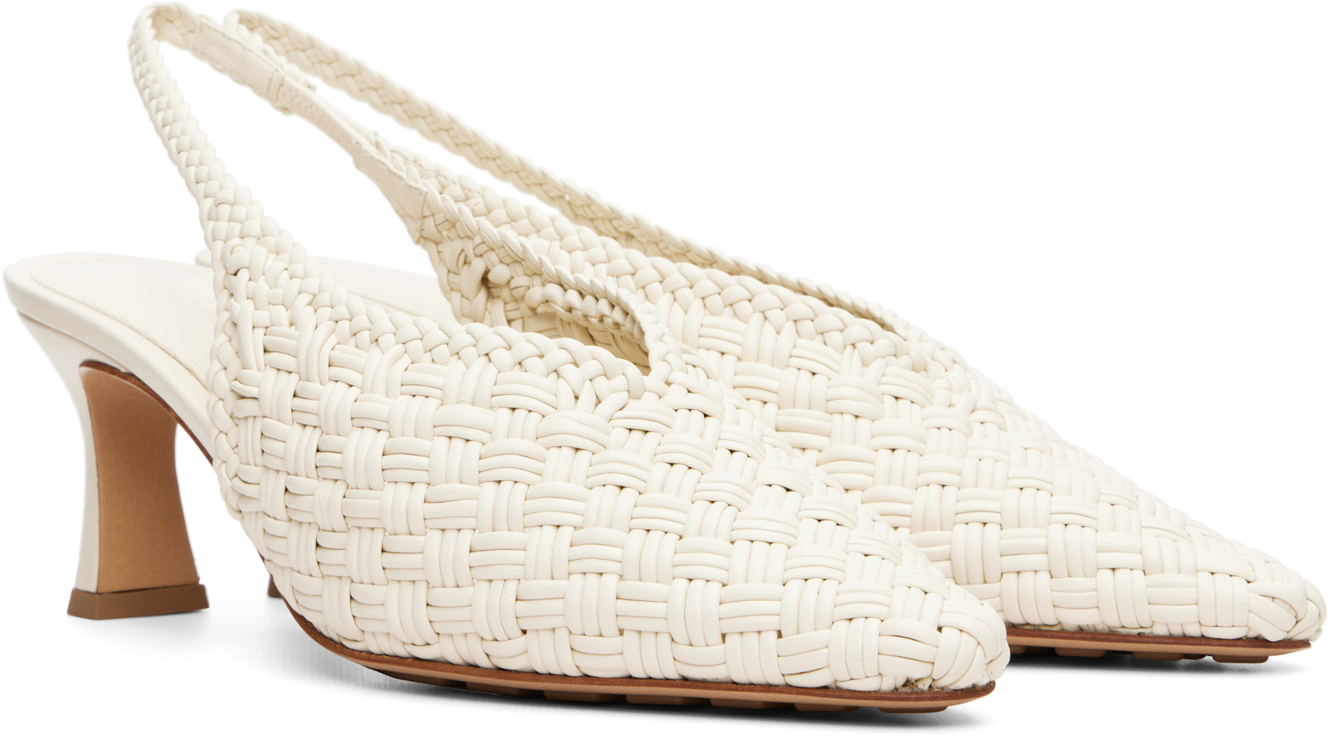 Bottega Veneta - Chaussures à talon Sofia blanc cassé