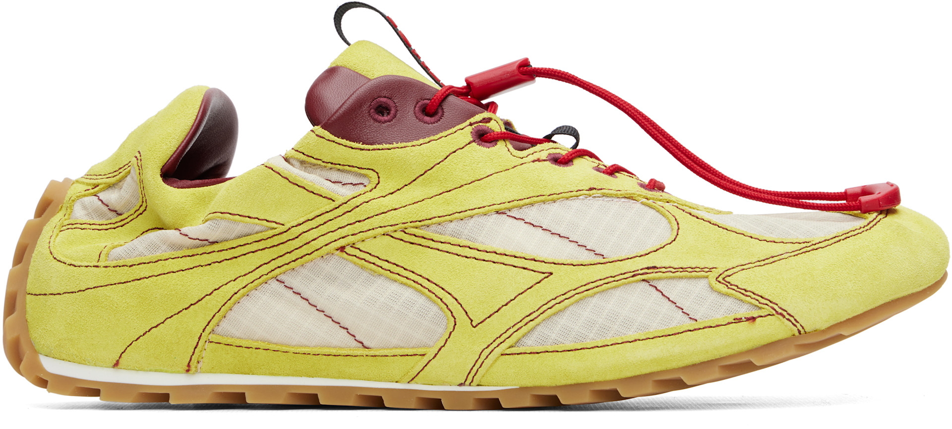 Bottega Veneta: Green Orbit Flash Sneakers | SSENSE