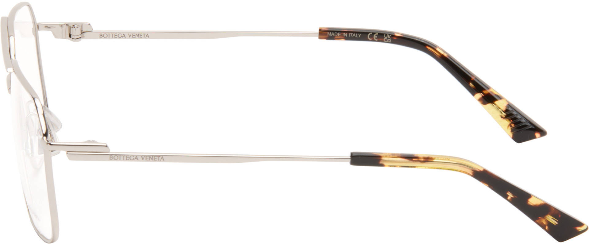 Bottega Veneta - シルバー Ribbon Split Optical Frame メガネ