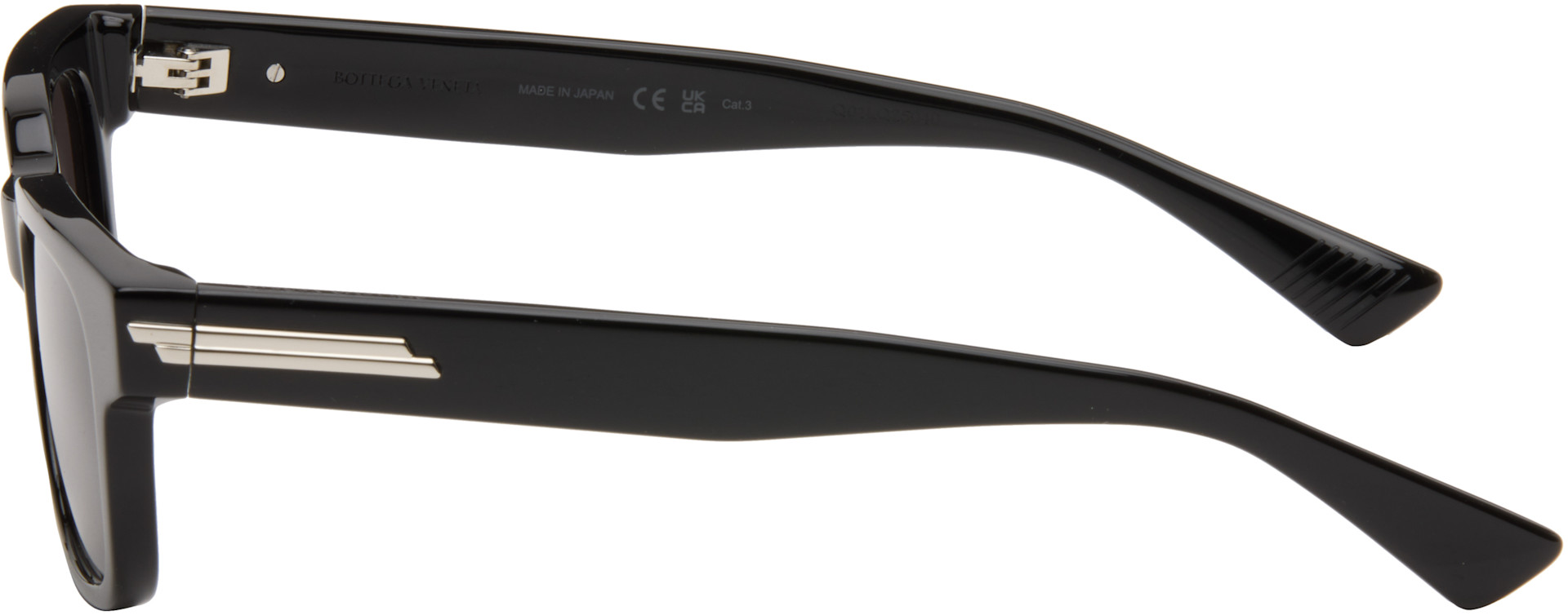 Bottega Veneta: Black Ribbon Stretch Sunglasses | SSENSE