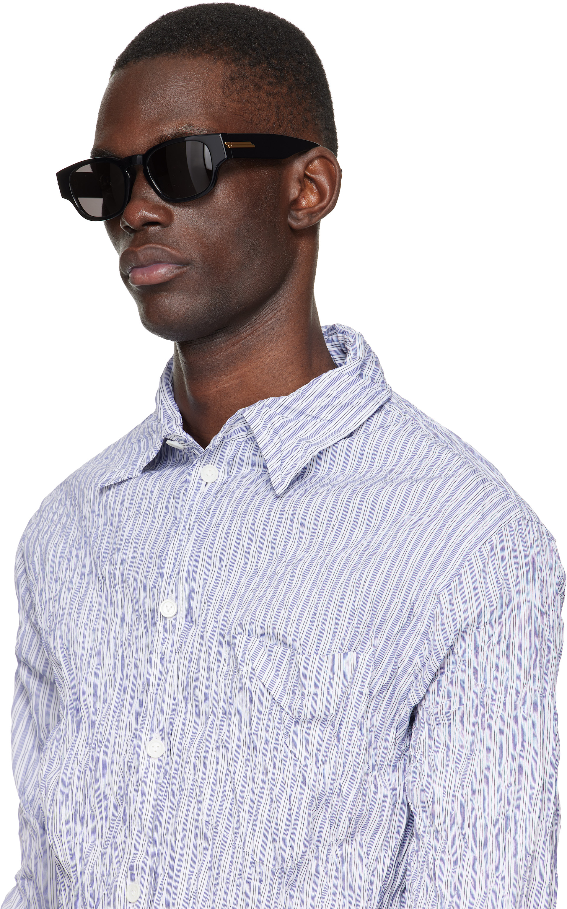 Bottega Veneta - ブラック Classic Panthos サングラス