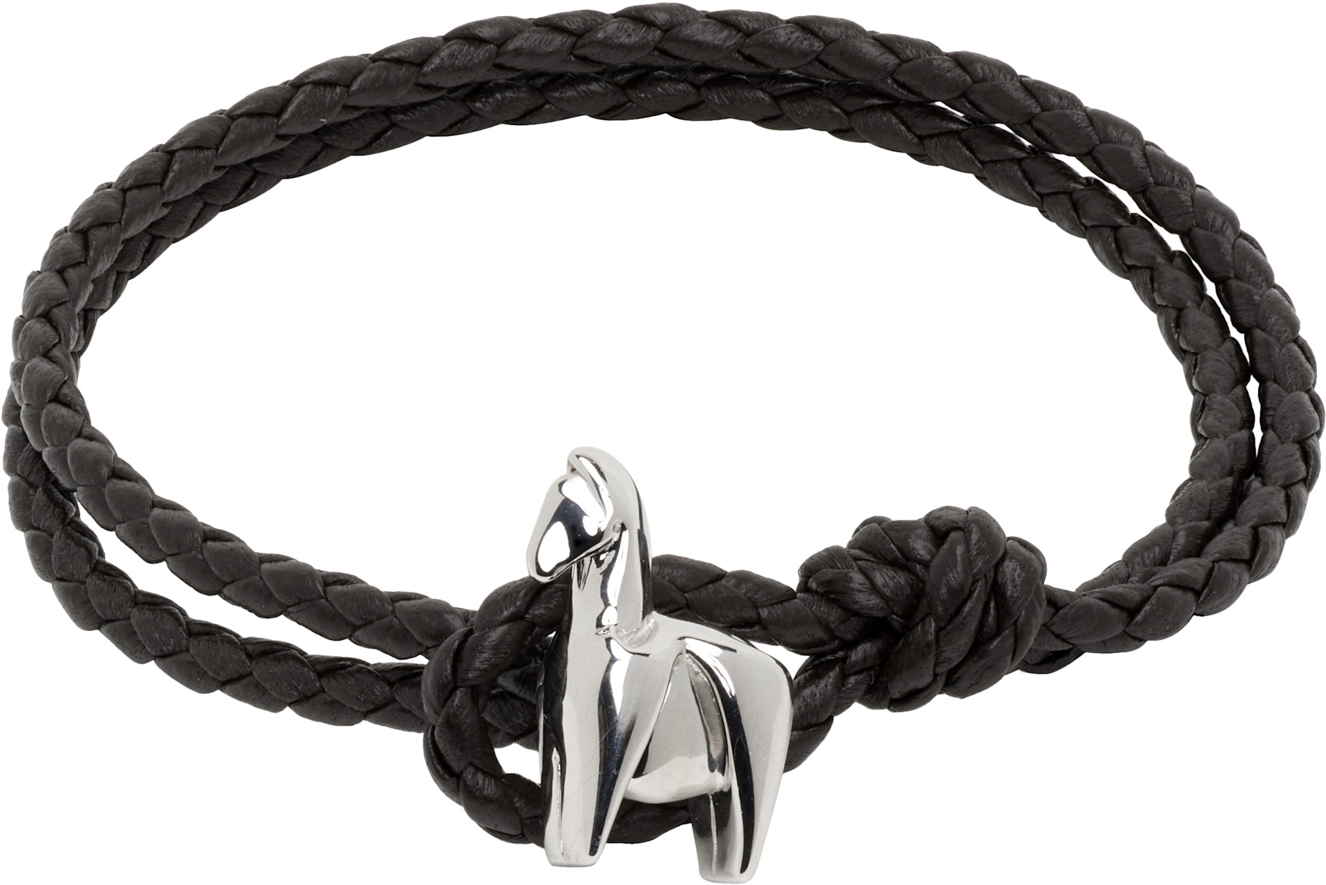 Bottega Veneta: Cavallo レザーブレスレット | SSENSE 日本