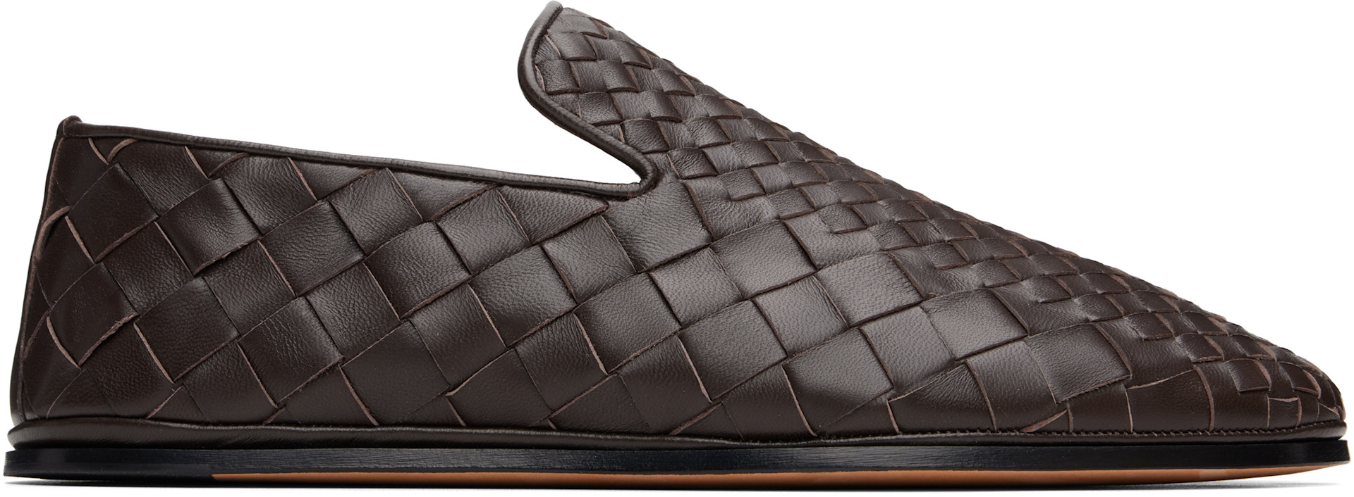 Bottega Veneta: Brown Sunday Loafers | SSENSE
