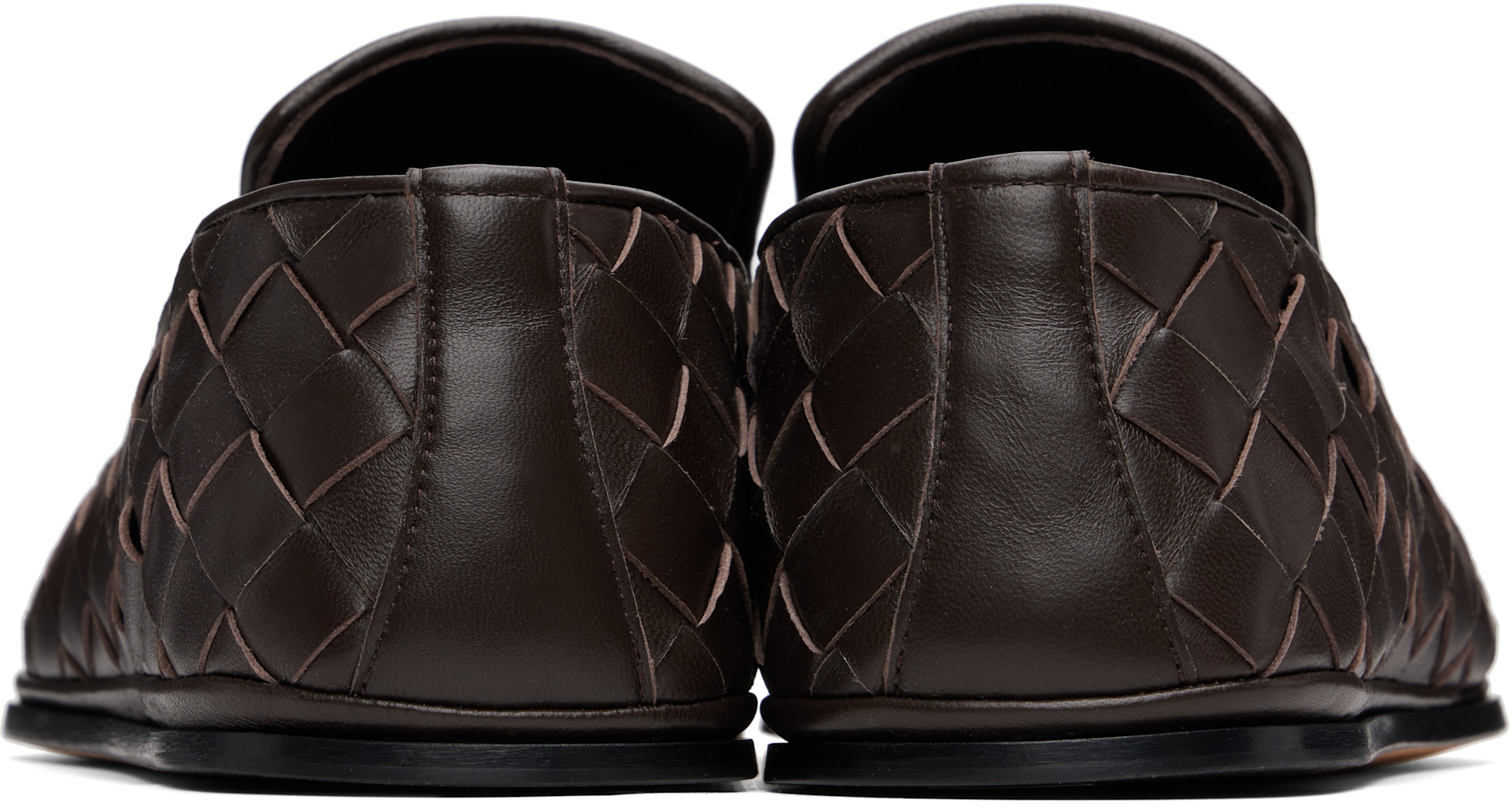 【イタリア製】BOTTEGA VENETA ダークブラウンレザー ローファー Bottega Veneta: ブラウン Sunday ローファー | SSENSE 日本