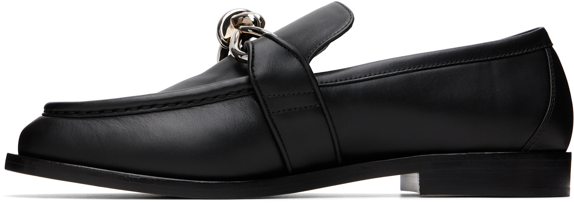 Bottega Veneta: ブラック Astaire ローファー | SSENSE 日本