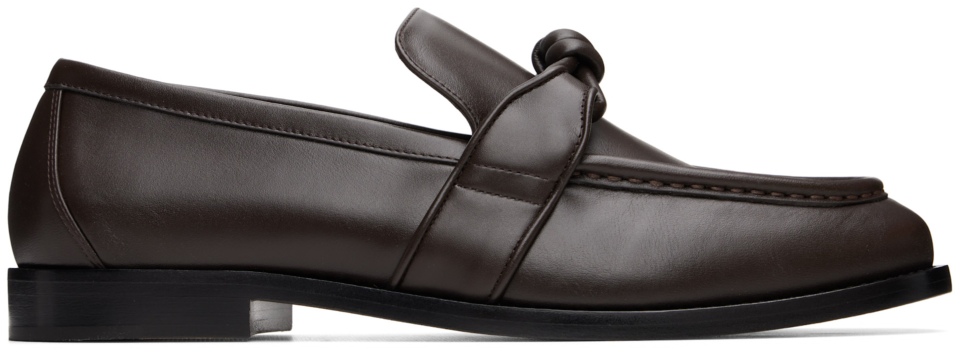 Bottega Veneta: Brown Astaire Loafers | SSENSE