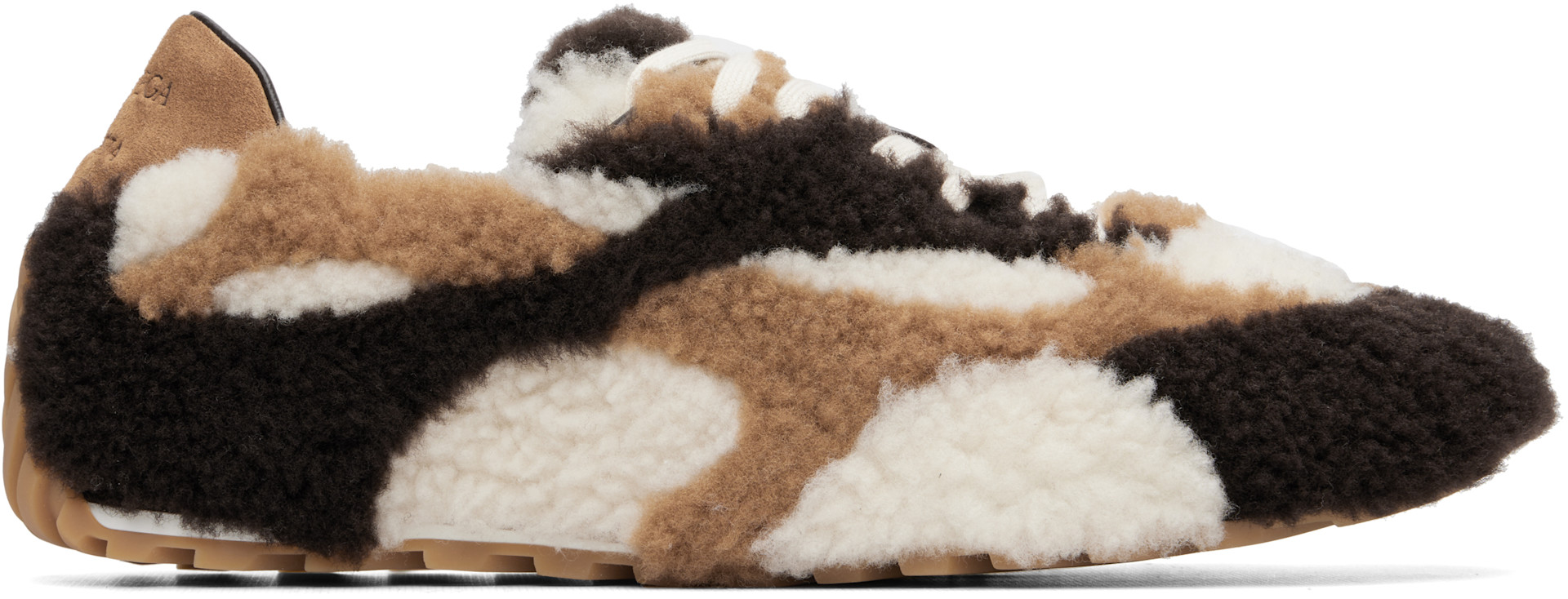 Bottega Veneta - Baskets Orbit Flash brun et blanc cassé