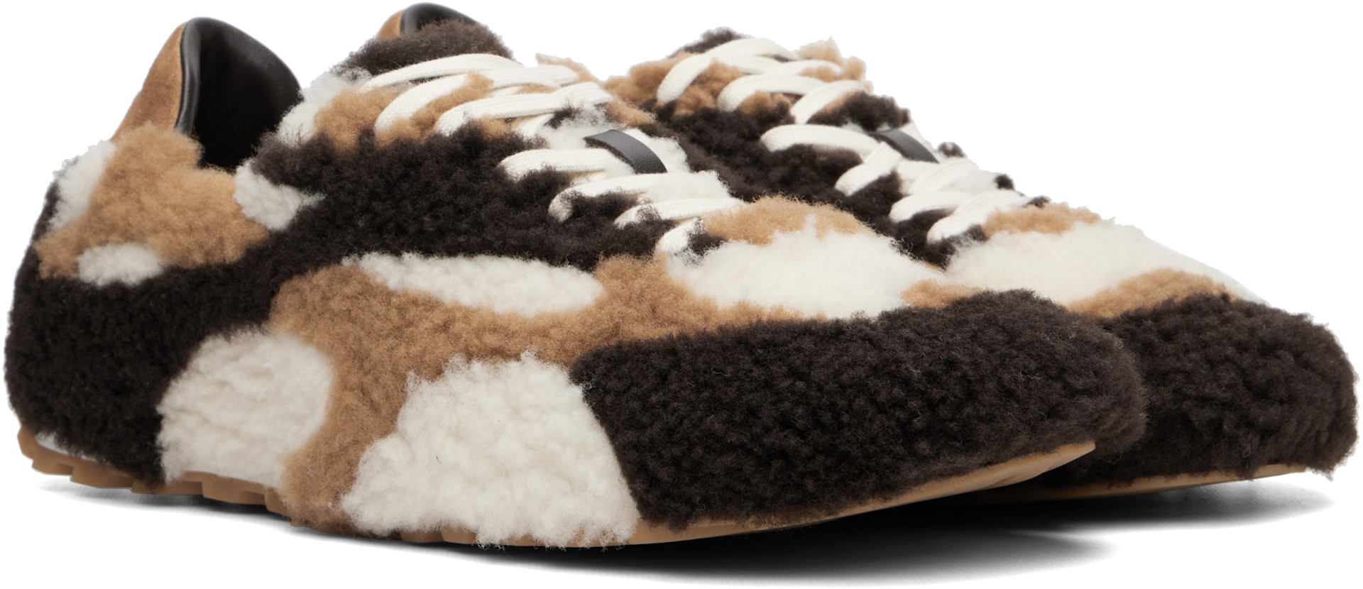 Bottega Veneta - Baskets Orbit Flash brun et blanc cassé