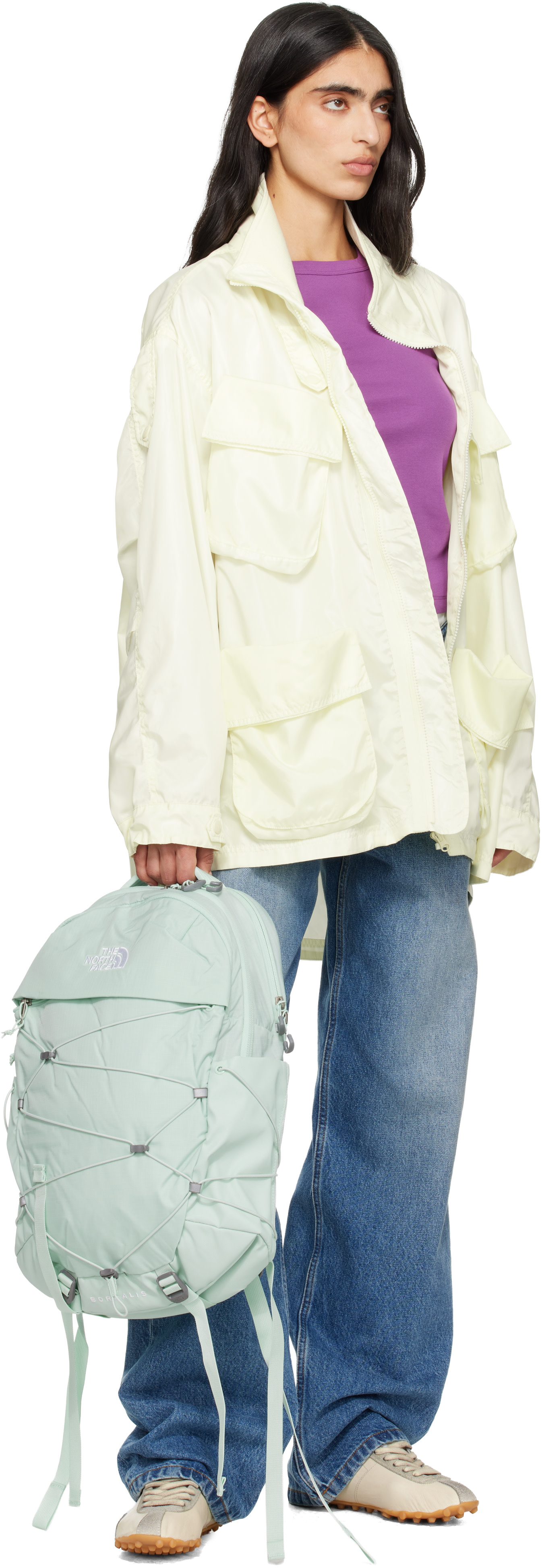 light blue the north face backpack Women's Borealis Commuter Laptop - Everyday Travel Bag, Laptop Sleeve, Reflective Details, Eclipse Heather/Blue Eclipse, One Size This is the Borealis. TNF Women's Borealis Luxe Backpack