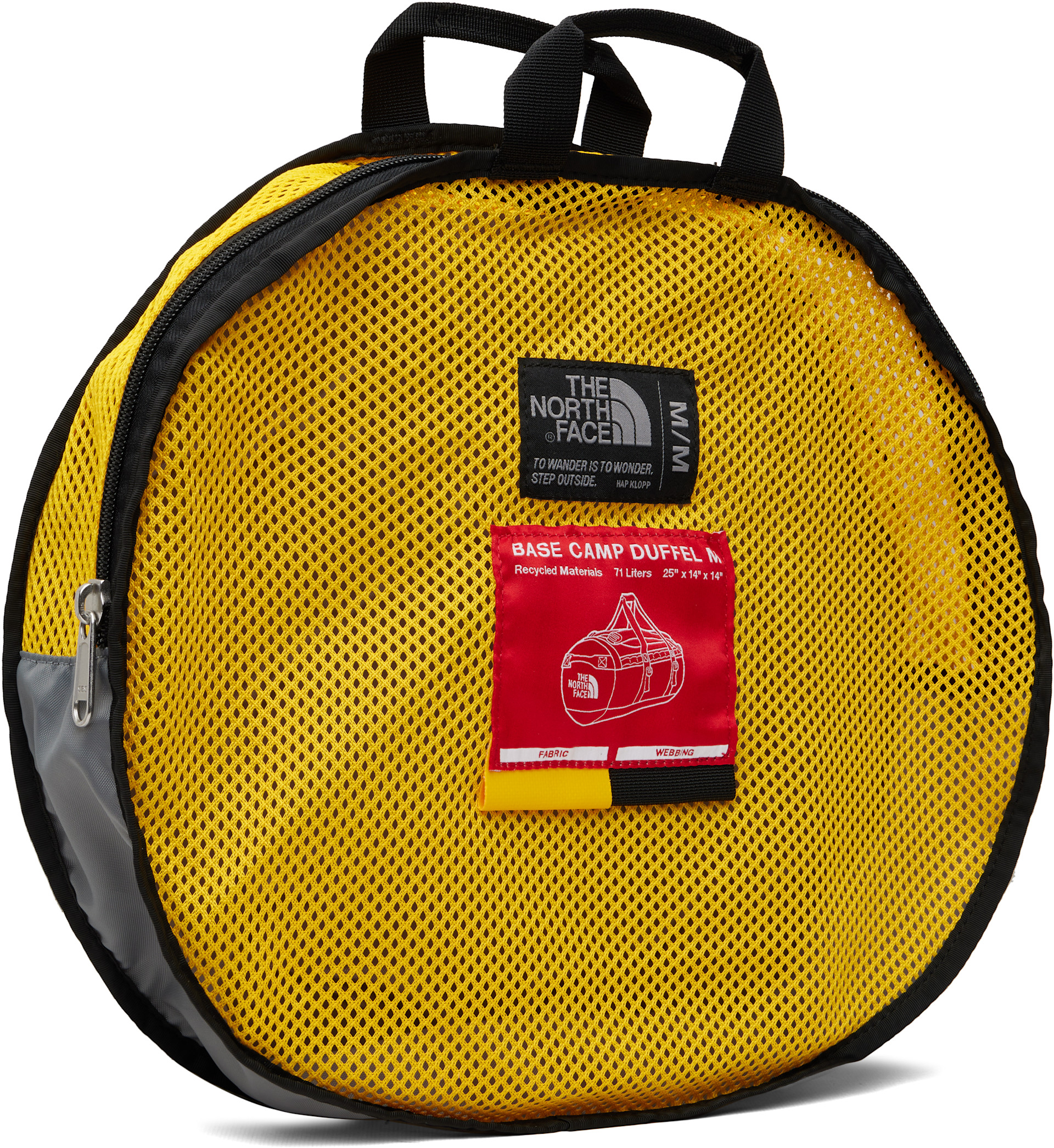 The North Face: イエロー Base Camp M ダッフルバッグ | SSENSE 日本