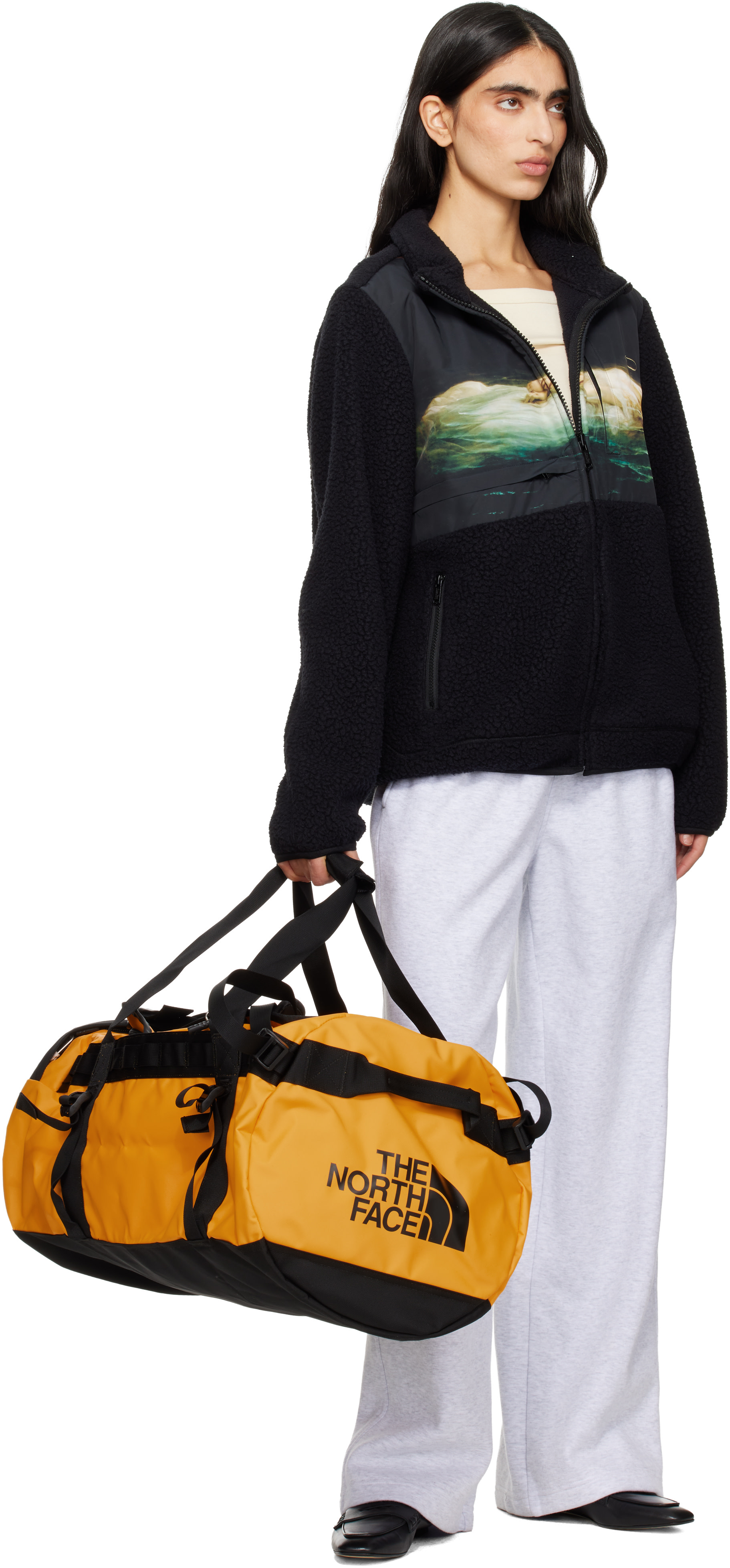 The North Face: イエロー Base Camp M ダッフルバッグ | SSENSE 日本