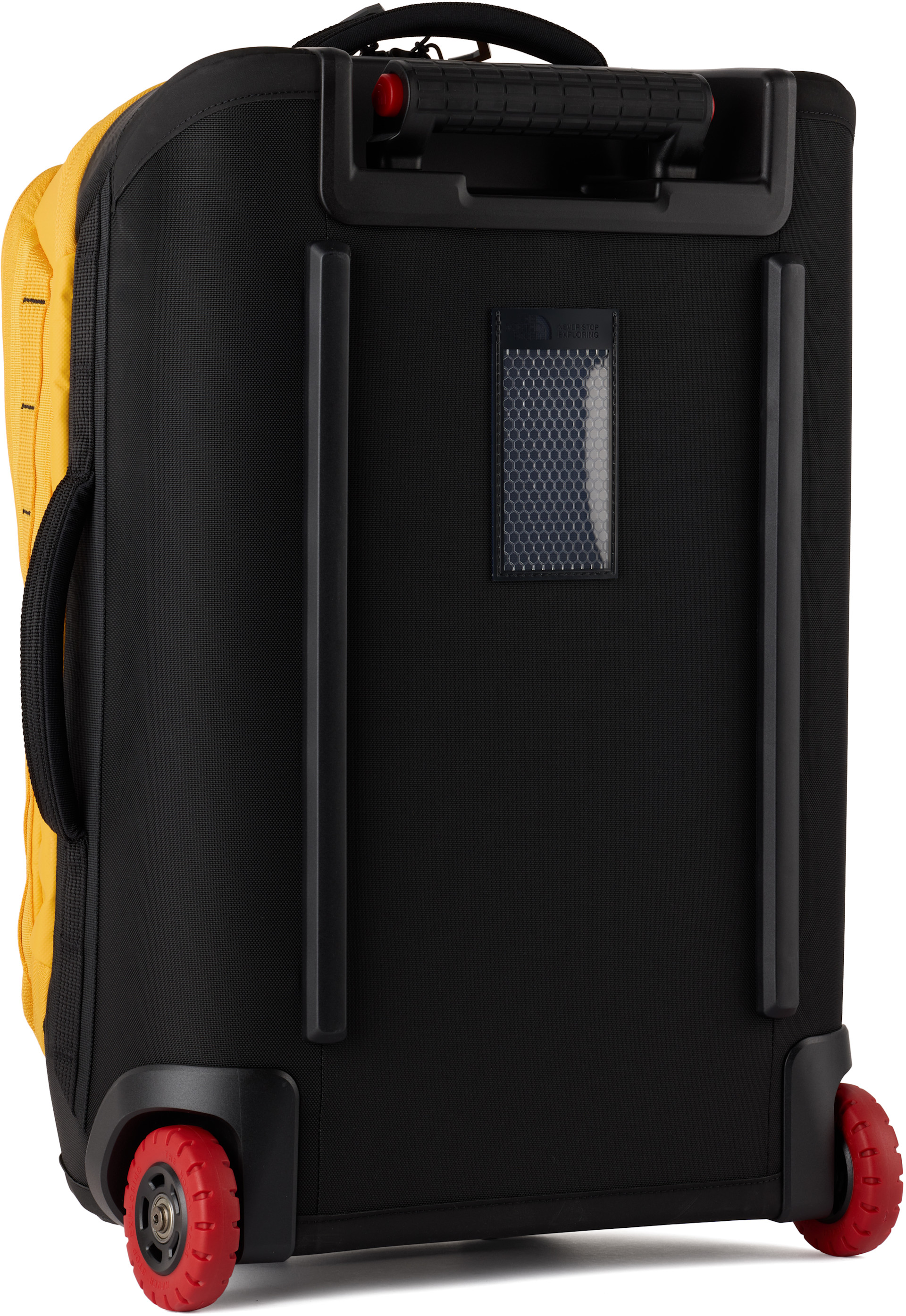 The North Face: Yellow Base Camp Rolling Thunder 22 Suitcase