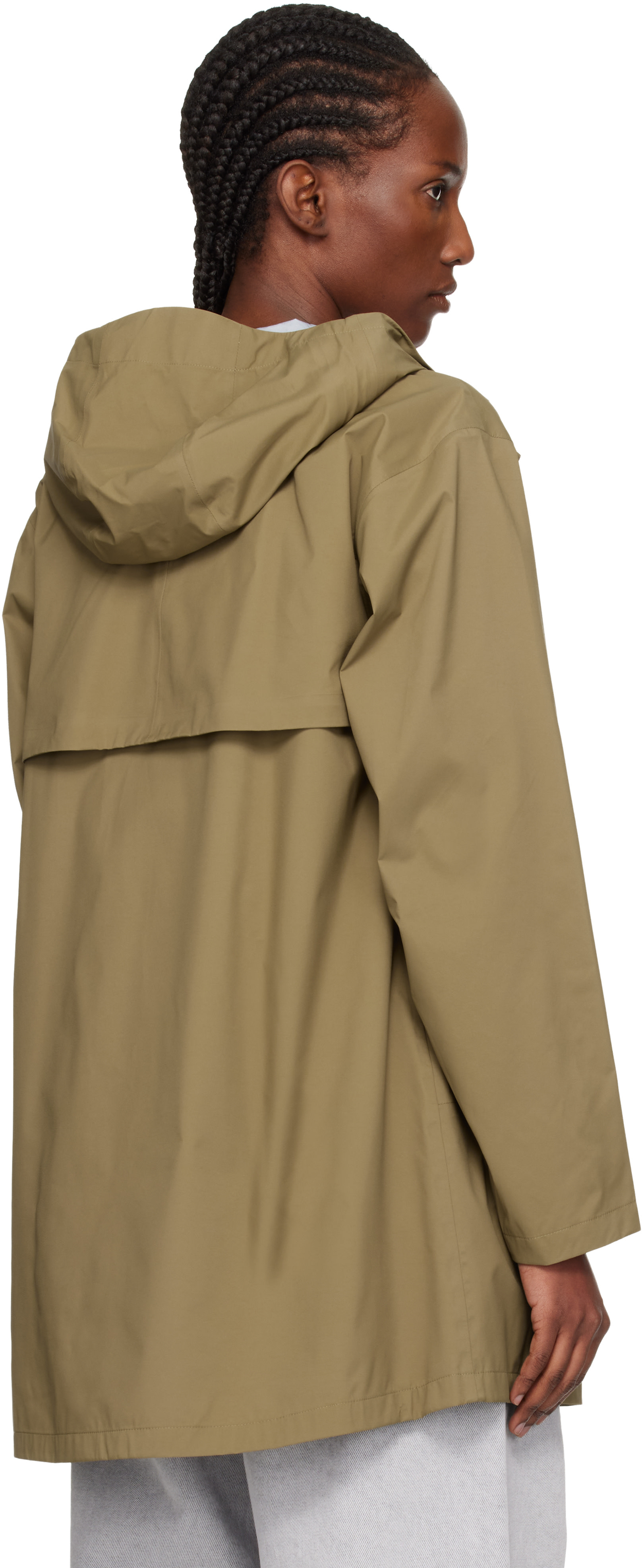 The North Face: カーキ Voyage 3L フード付き レインジャケット