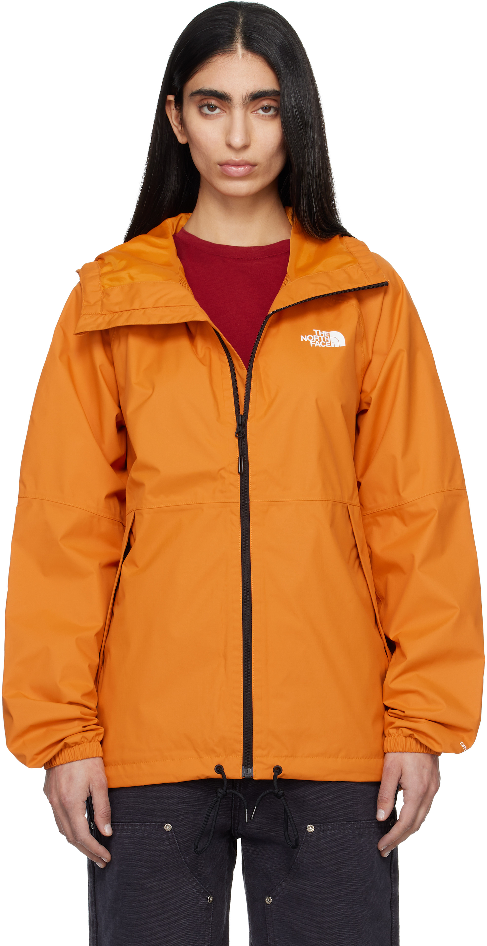 The North Face - Imperméable Antora orange à capuche