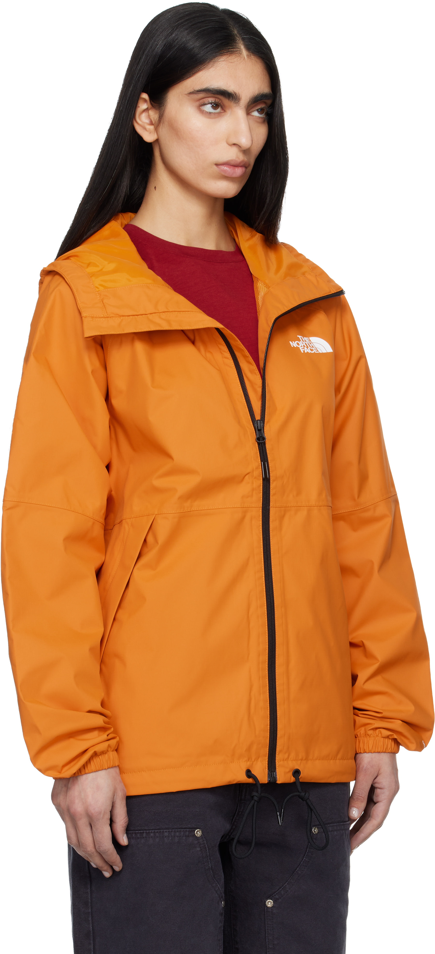 The North Face - Imperméable Antora orange à capuche