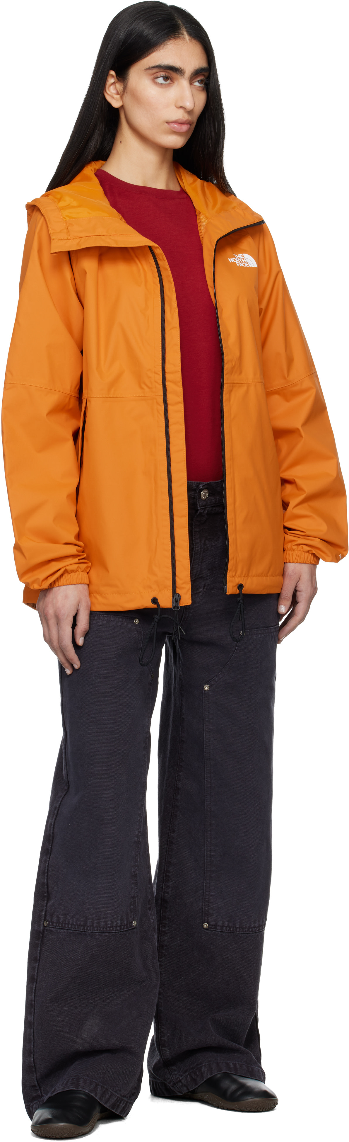 The North Face - Imperméable Antora orange à capuche