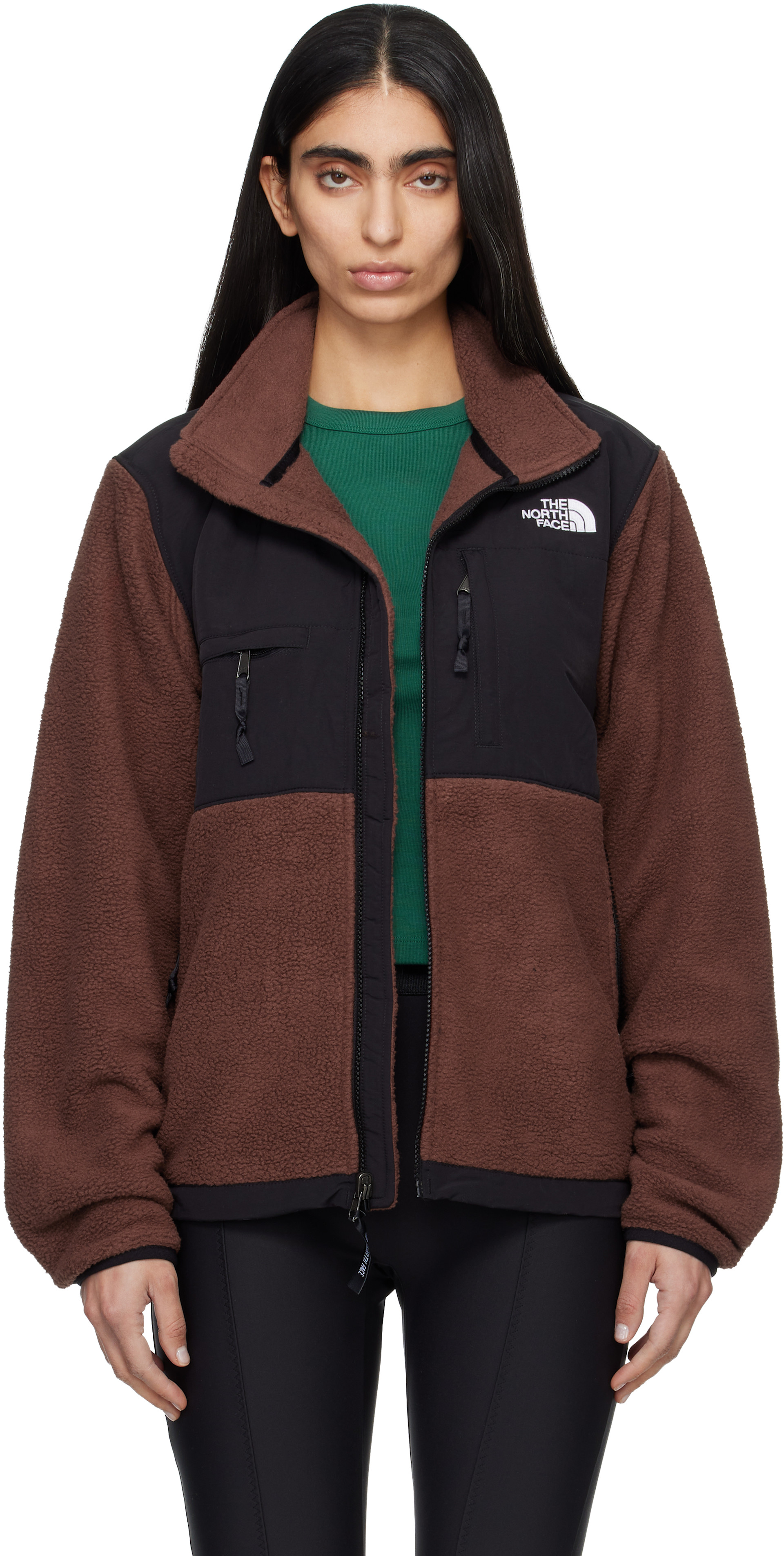 PJS Denali ブラウンジャケット X-Small The North Face: Brown Retro Denali Jacket | SSENSE