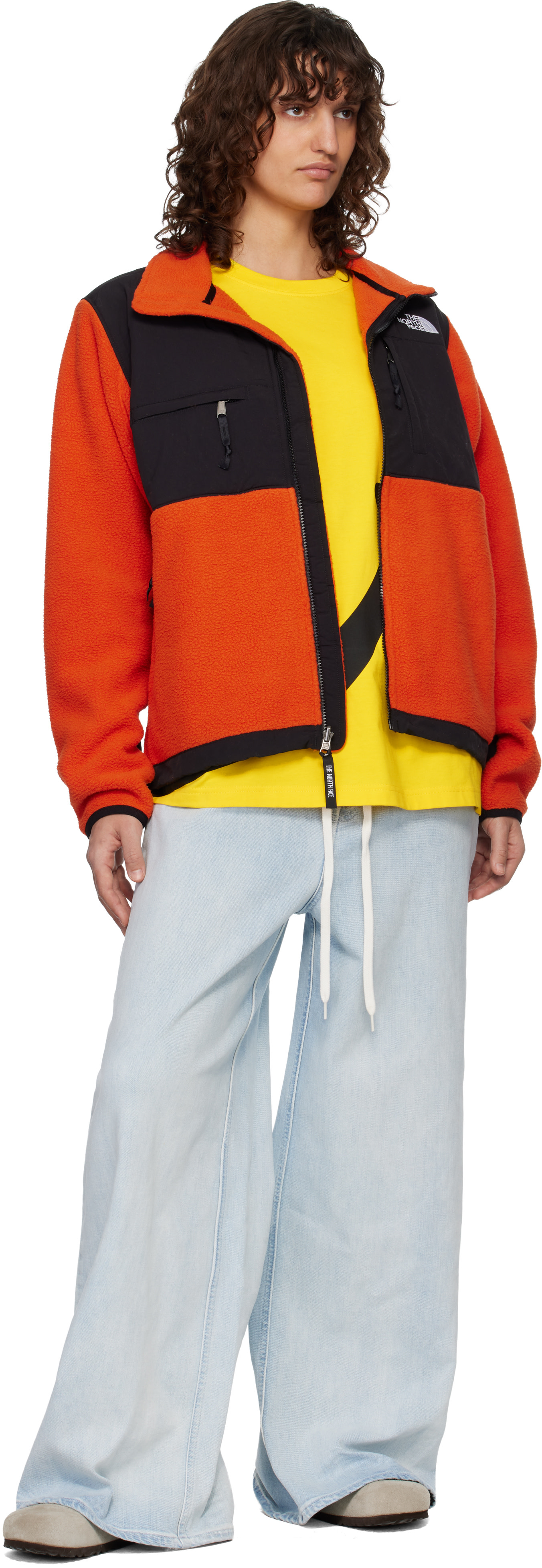 The North Face - Blouson rétro Denali orange
