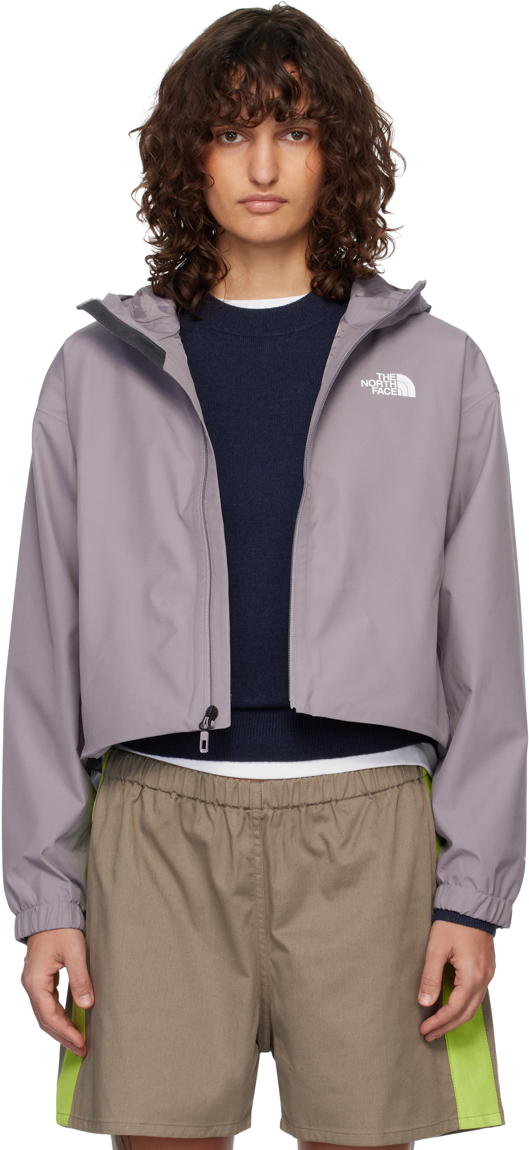 The North Face - Imperméable écourté Quest mauve