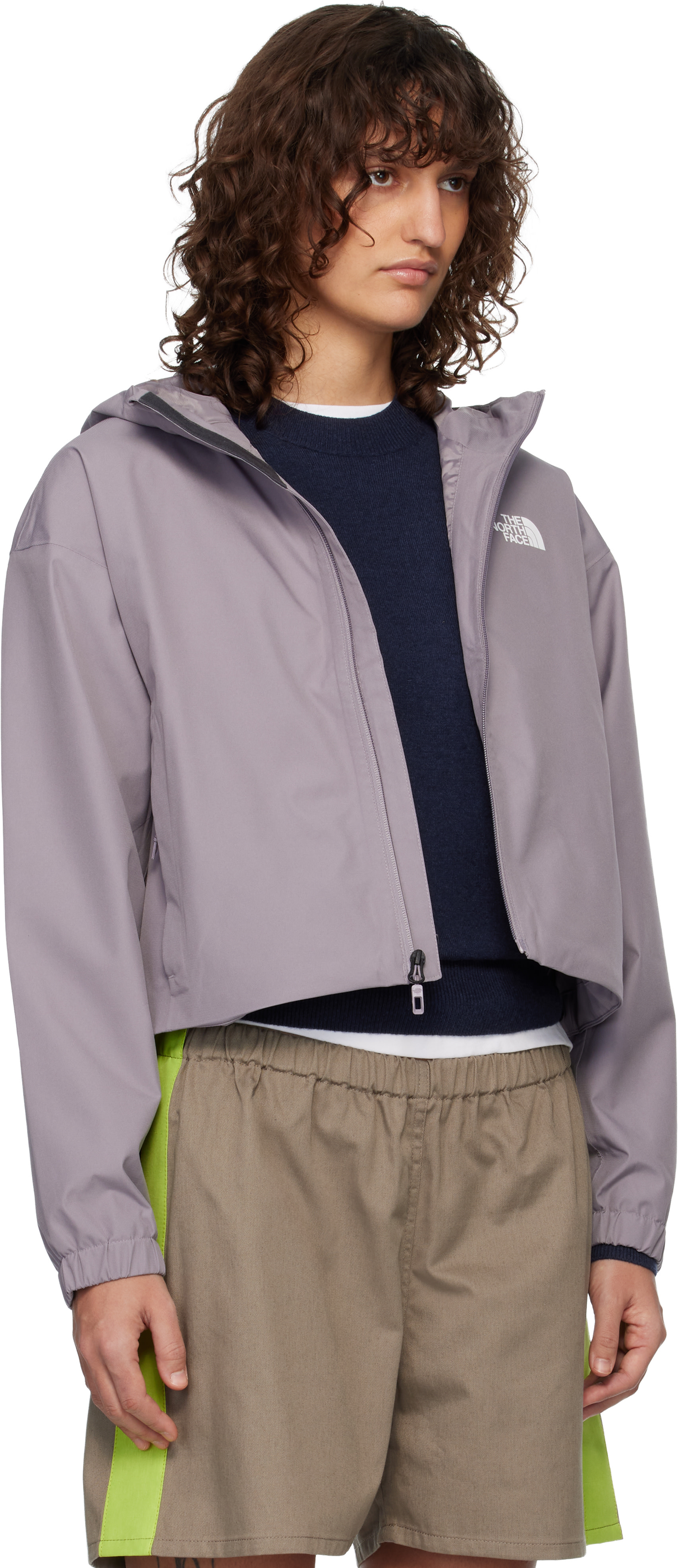 The North Face - Imperméable écourté Quest mauve