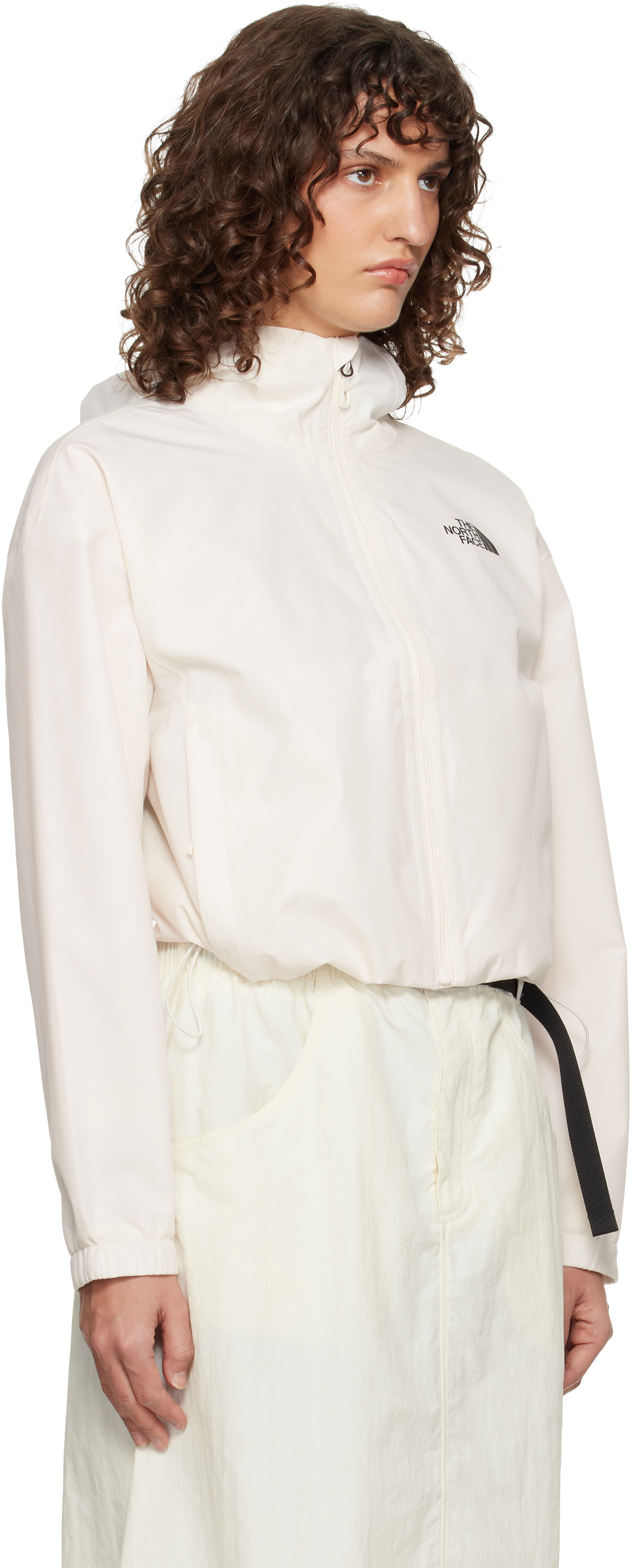 The North Face - Imperméable écourté Quest blanc cassé