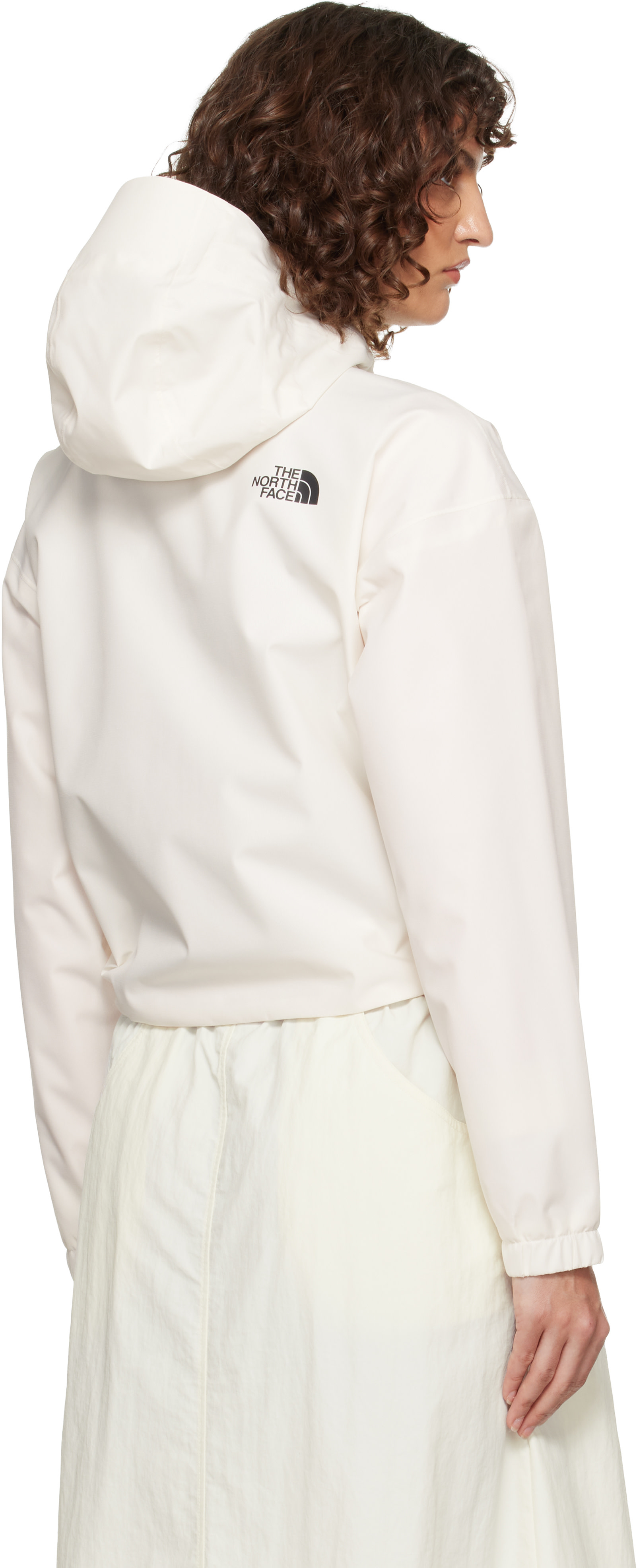 The North Face - Imperméable écourté Quest blanc cassé