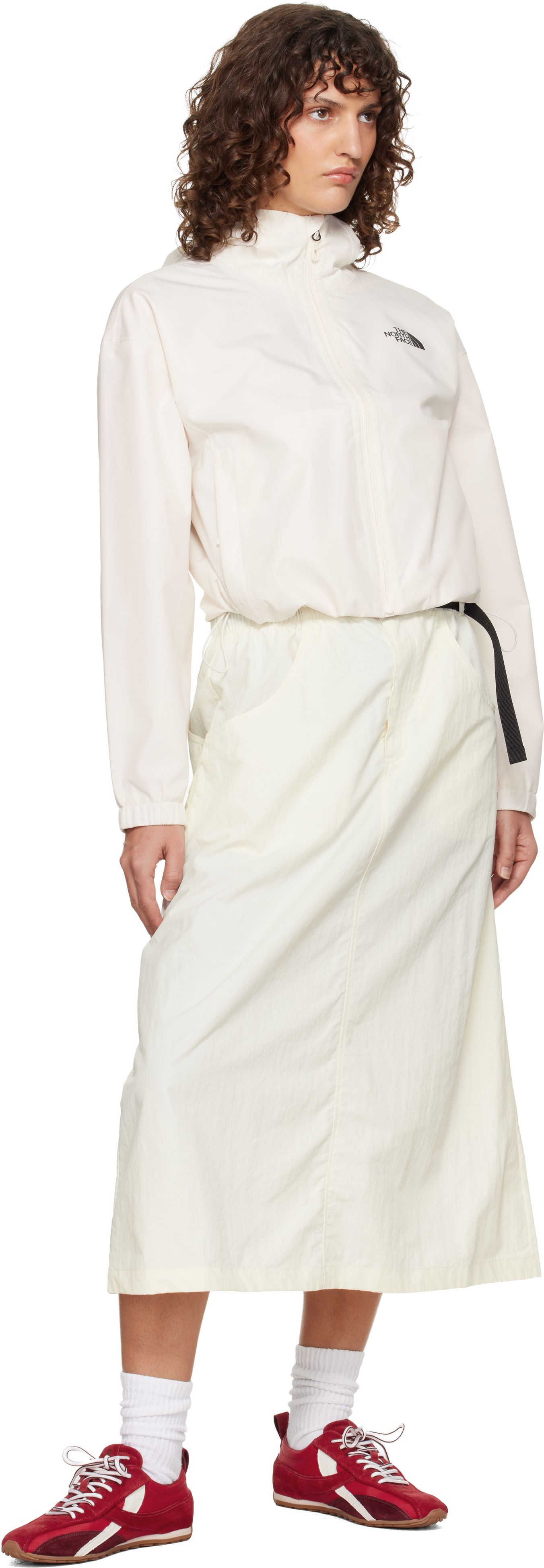 The North Face - Imperméable écourté Quest blanc cassé