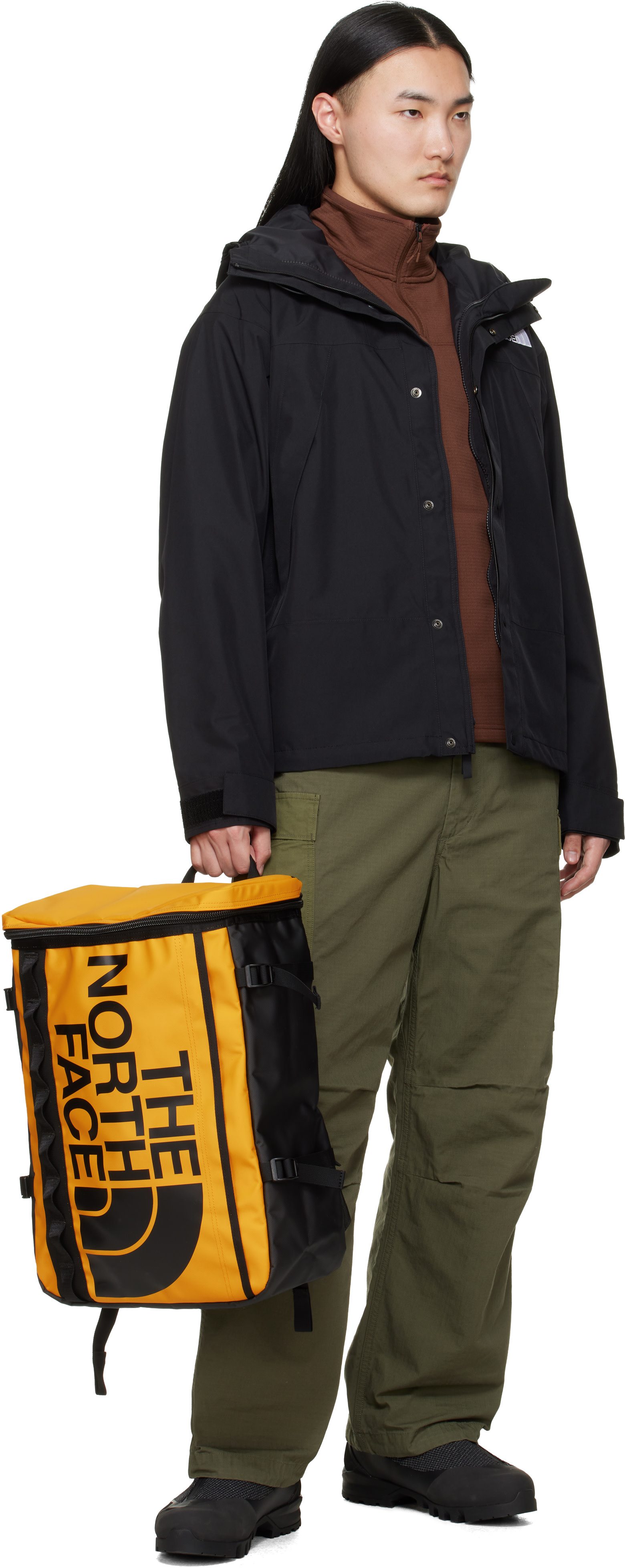 The North Face: イエロー＆ブラック Base Camp Fusebox バックパック 