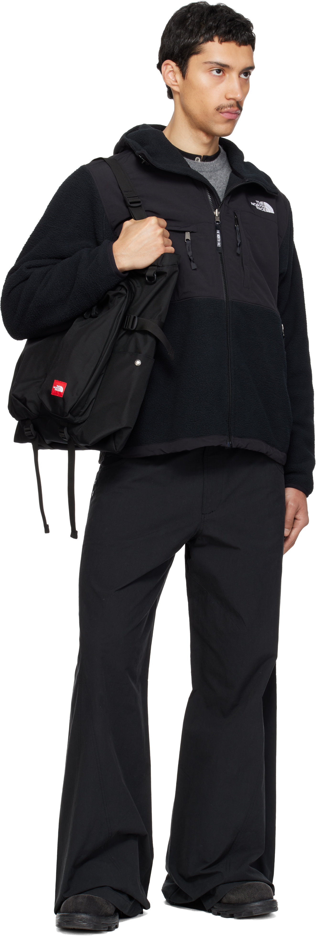 The North Face: ブラック TNF Red Box トートバッグ | SSENSE 日本