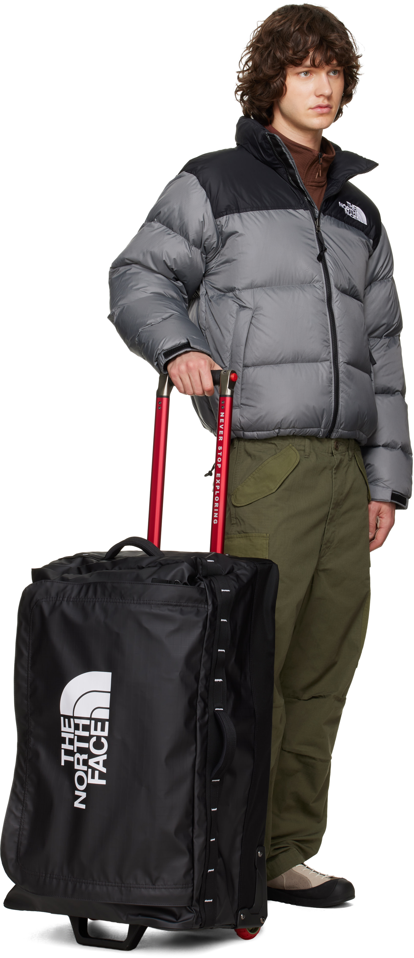 The North Face: Black Base Camp Rolling Thunder 28 Suitcase