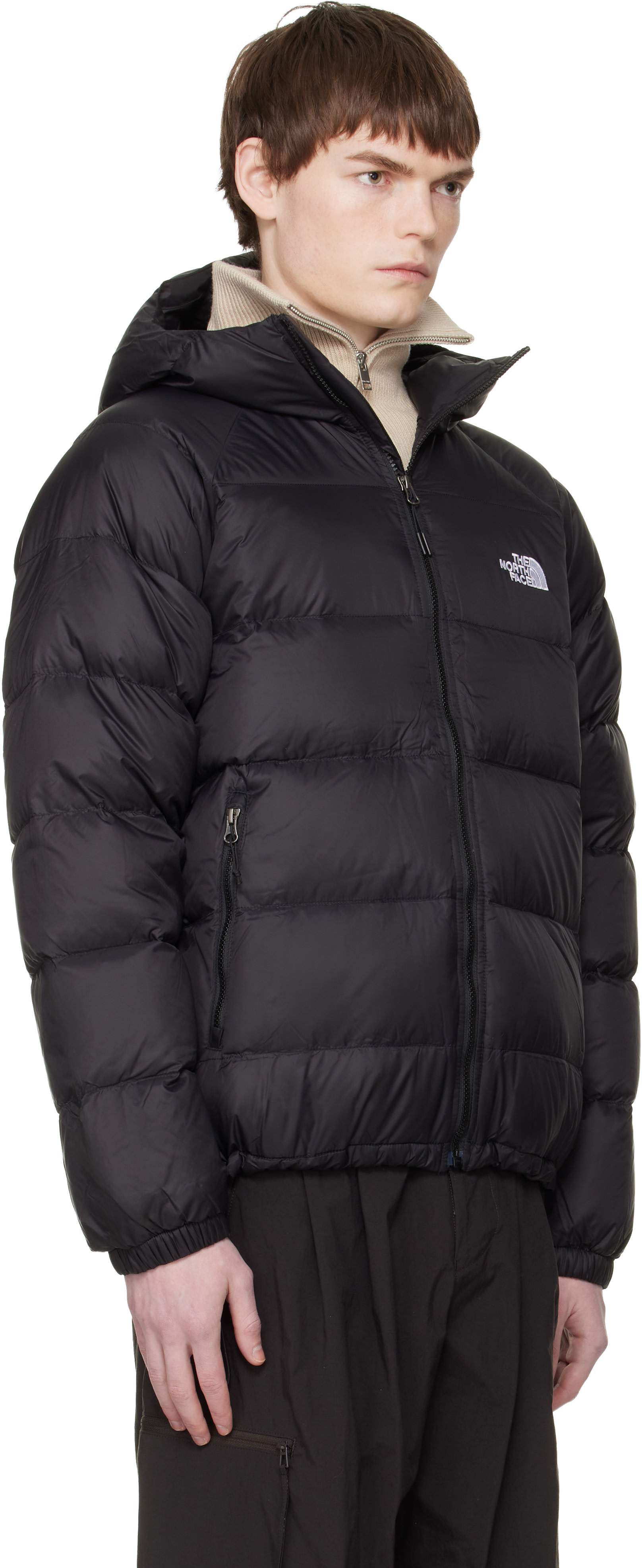 レディース THE NORTH FACE ブラック フード付きダウンジャケット