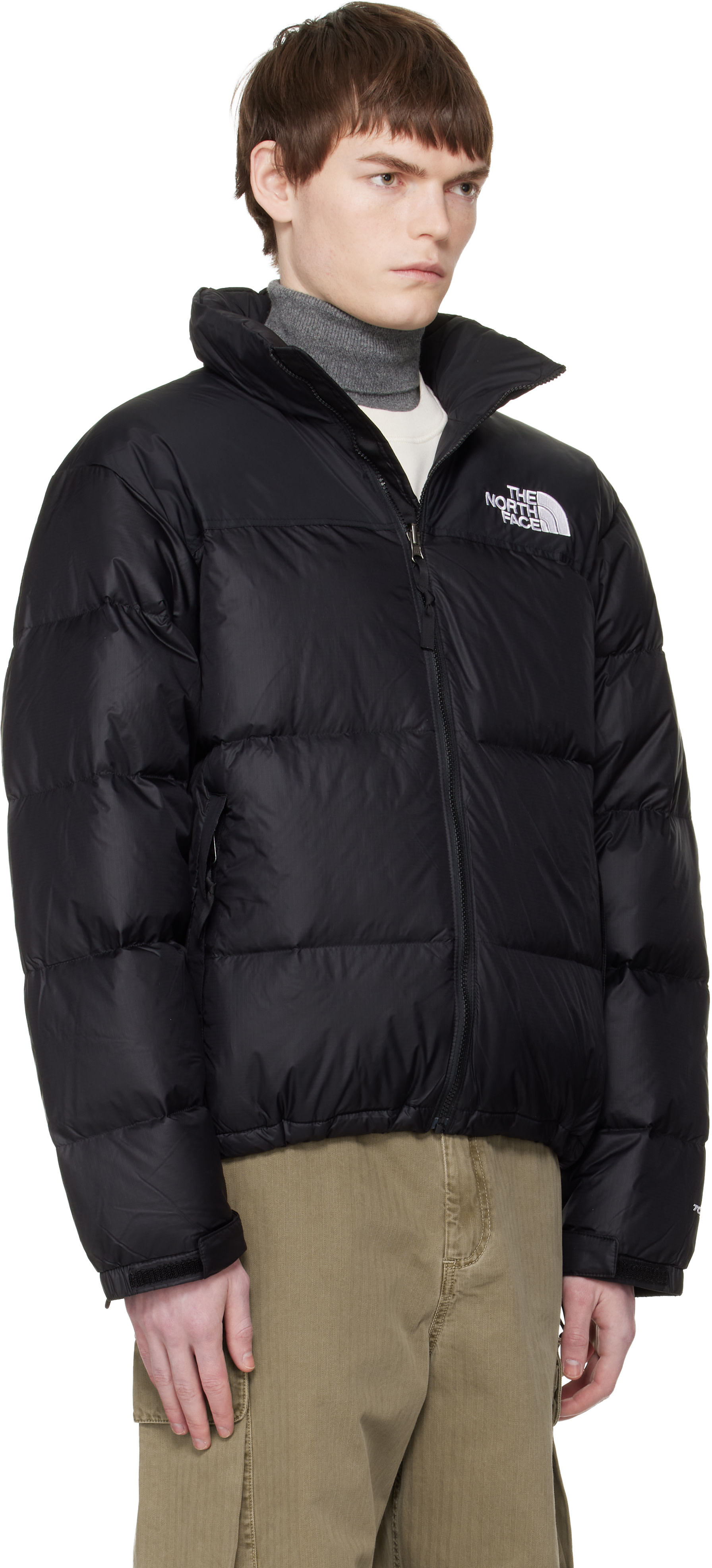 The North Face: Black 1996 Retro Nuptse Down Jacket | SSENSE Canada