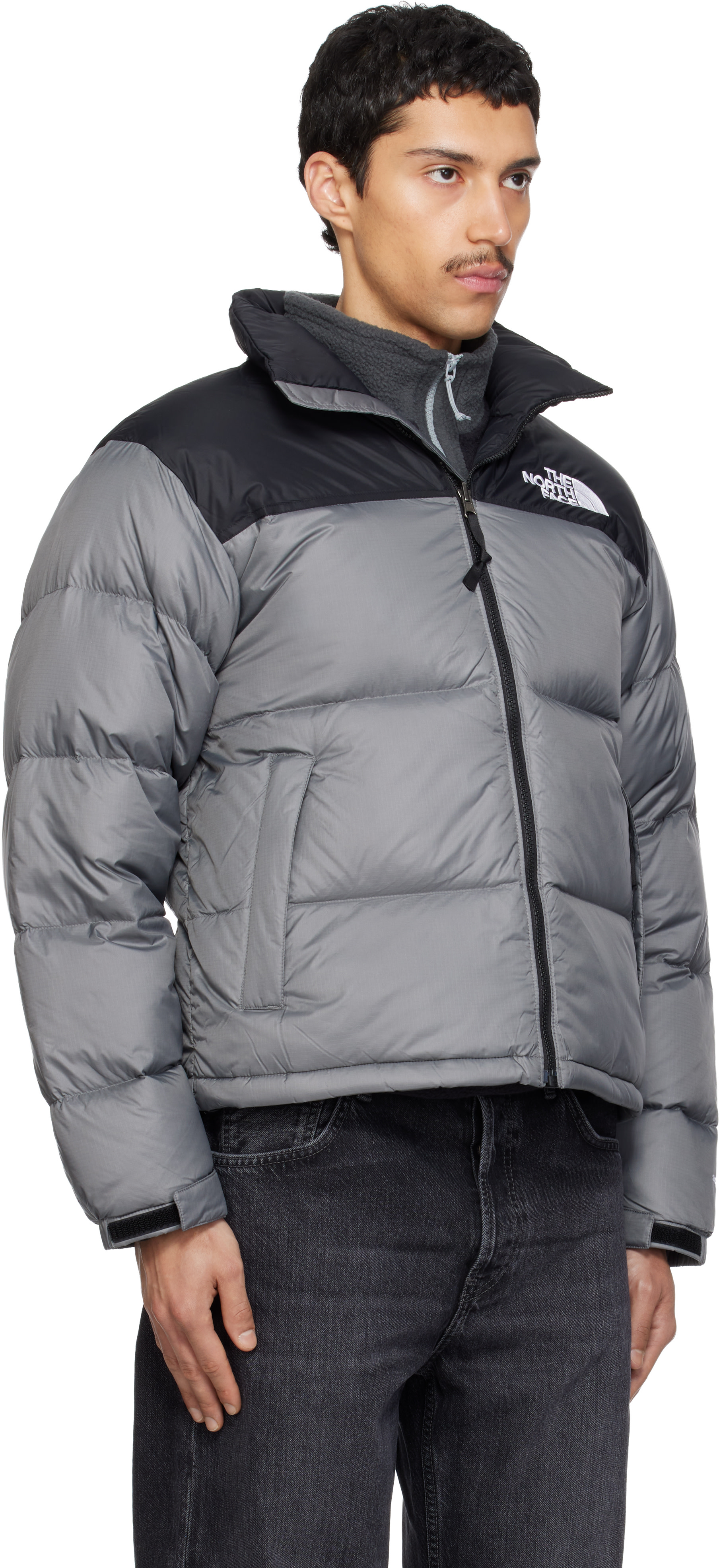 The North Face - 그레이 1996 레트로 눕시 다운 재킷