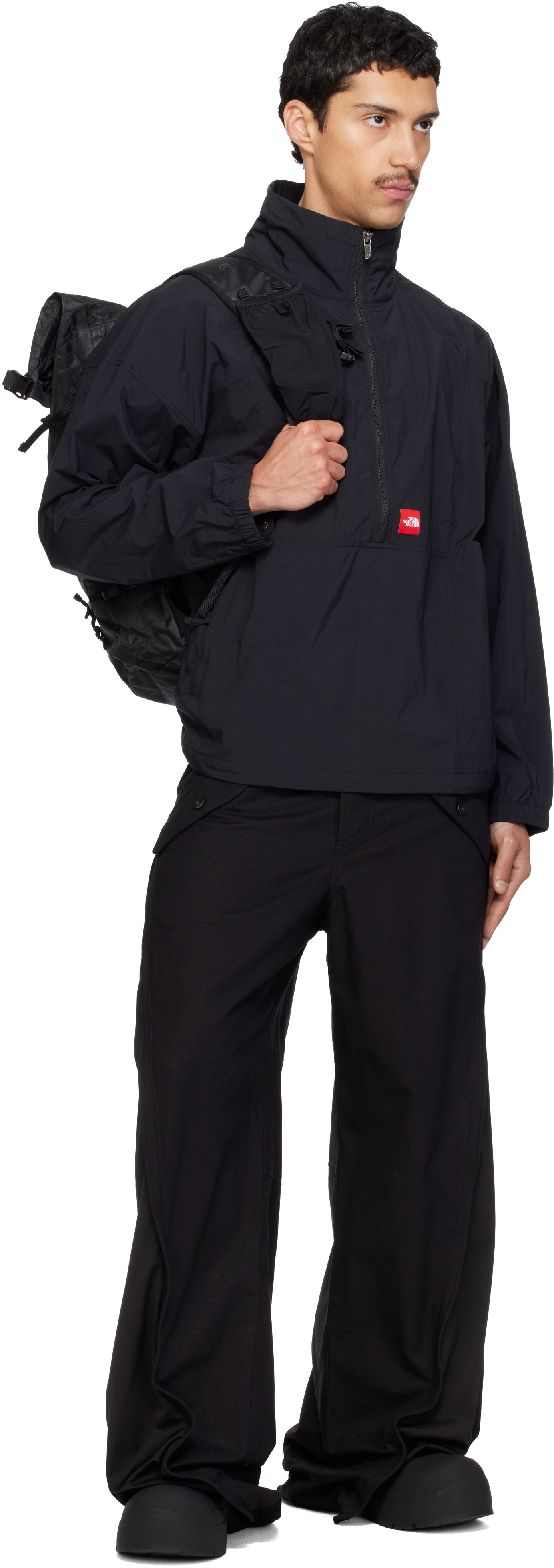The North Face: ブラック TNF Red Box タスラン ジャケット | SSENSE 日本