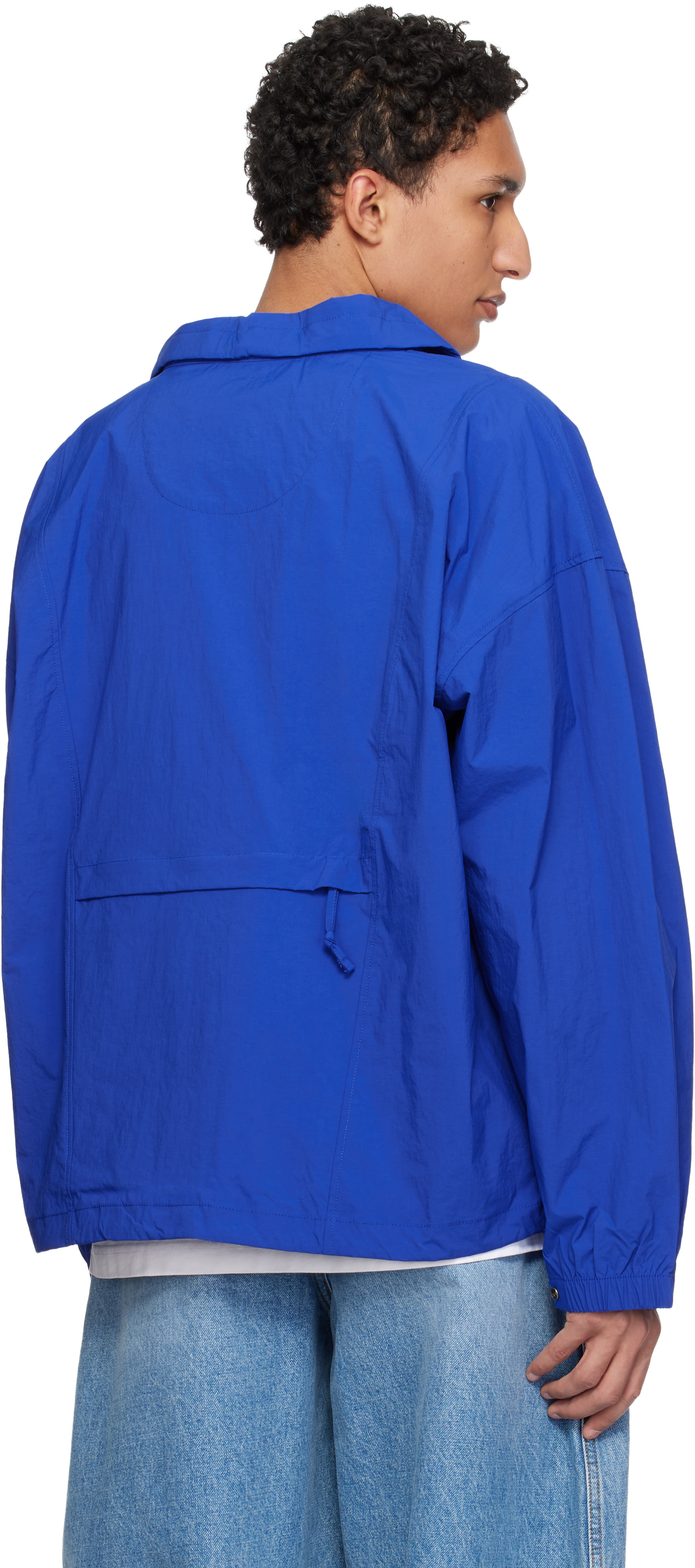 The North Face: ネイビー TNF Red Box タスラン ジャケット | SSENSE 日本