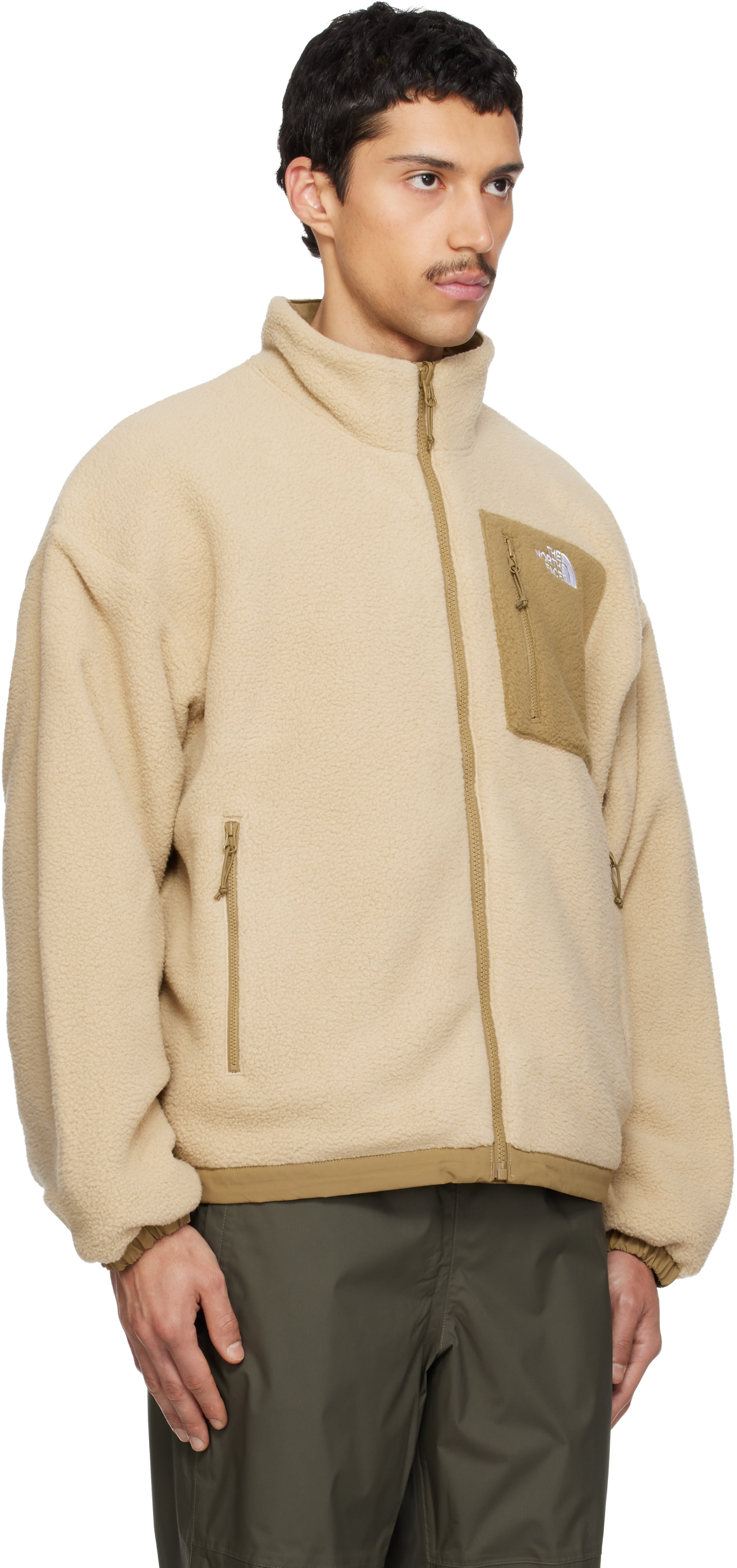 The North Face: ベージュ＆カーキ Yumiori リバーシブル ジャケット 