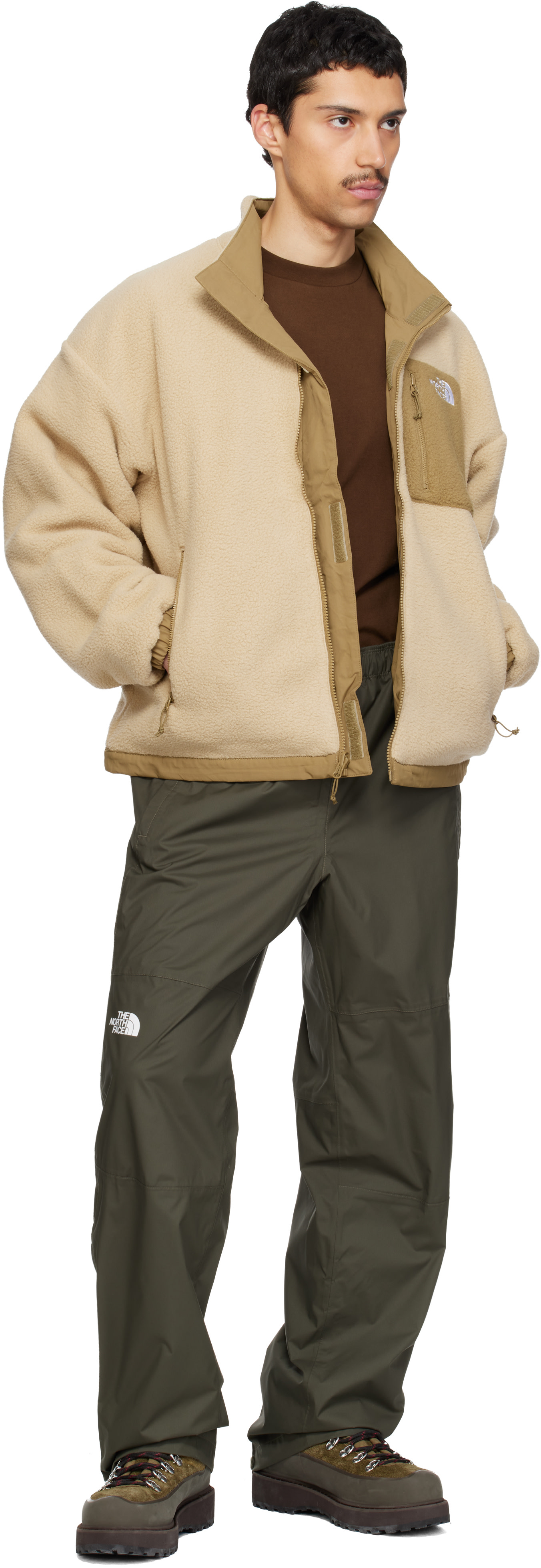 The North Face: ベージュ＆カーキ Yumiori リバーシブル ジャケット 