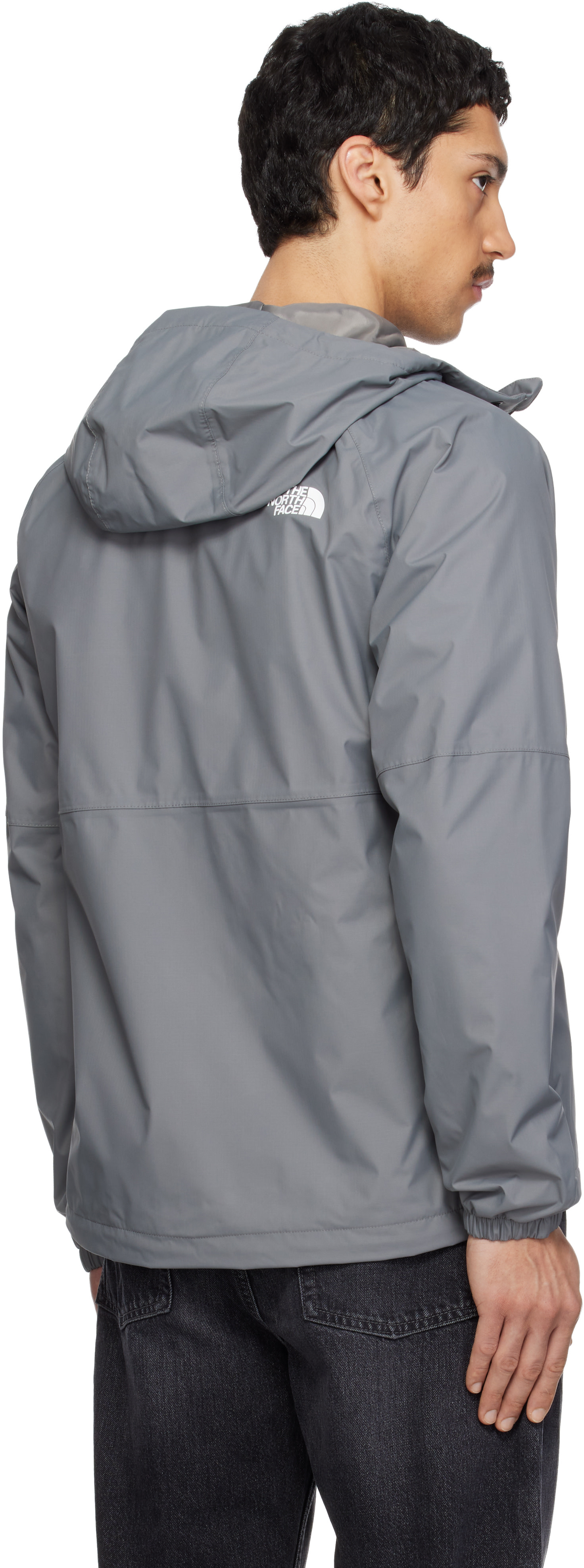 The North Face - Imperméable Antora gris à capuche