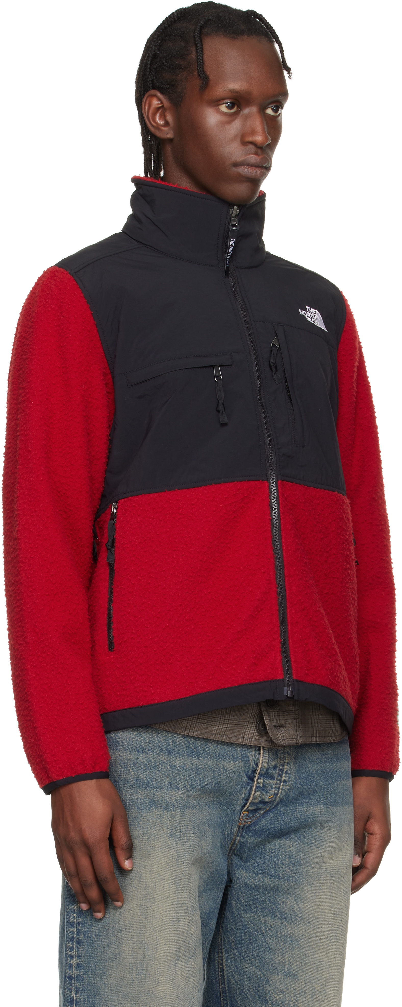 The North Face: Red & Black 1995 Casentino Denali Jacket | SSENSE