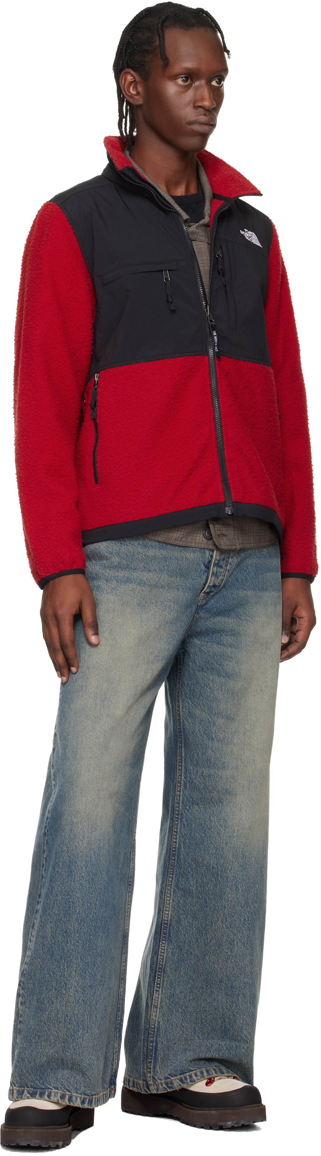 The North Face: Red & Black 1995 Casentino Denali Jacket | SSENSE