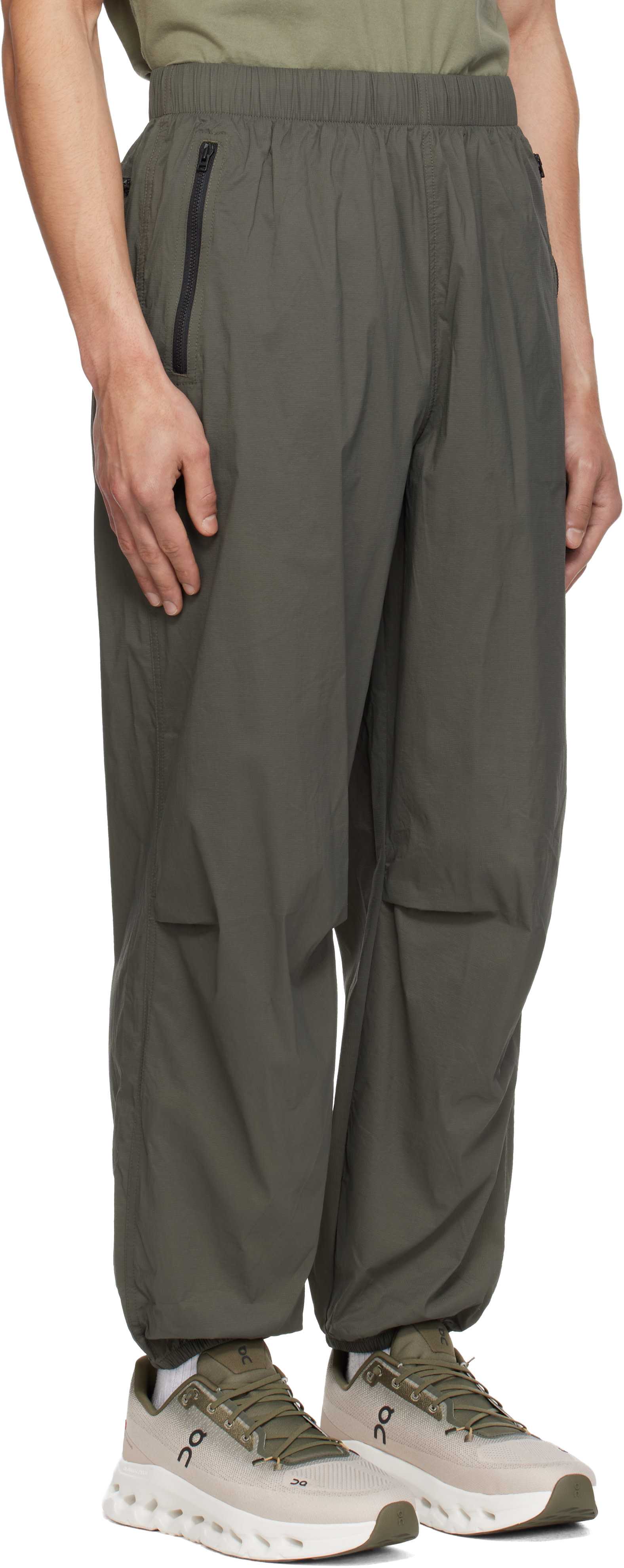 The North Face - Khaki TNF Red Box Packable Wind Pants
