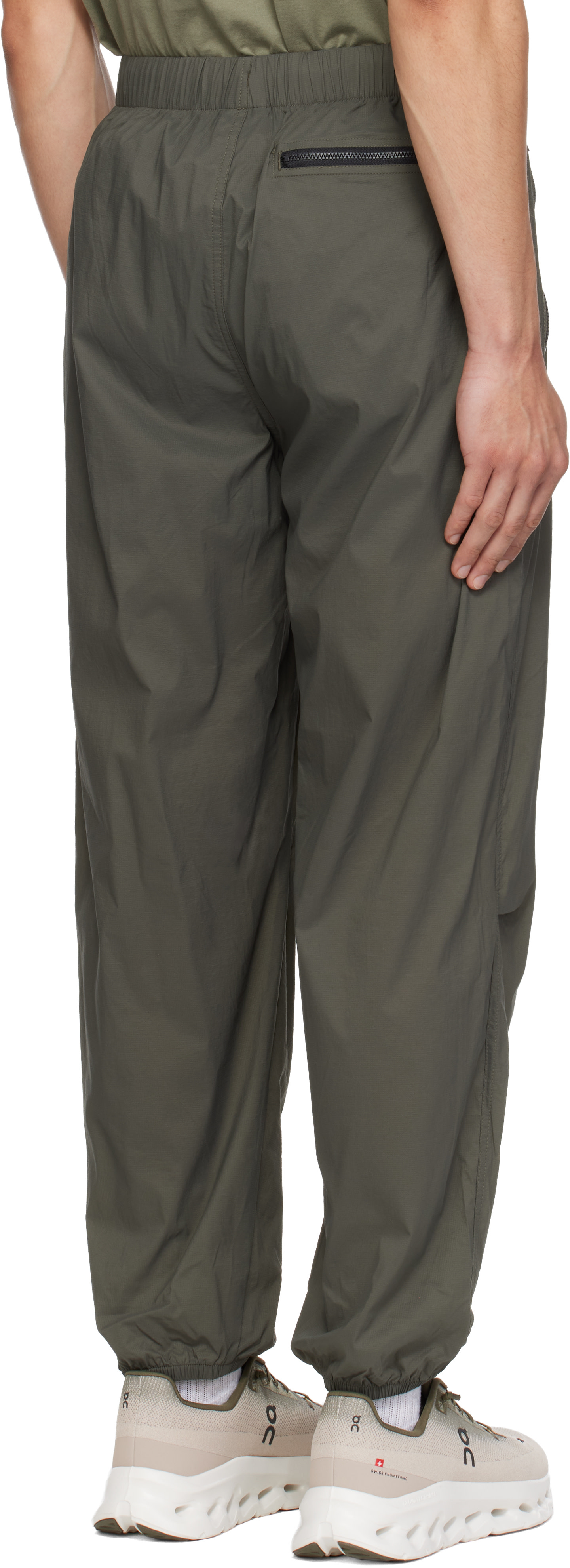 The North Face - Khaki TNF Red Box Packable Wind Pants